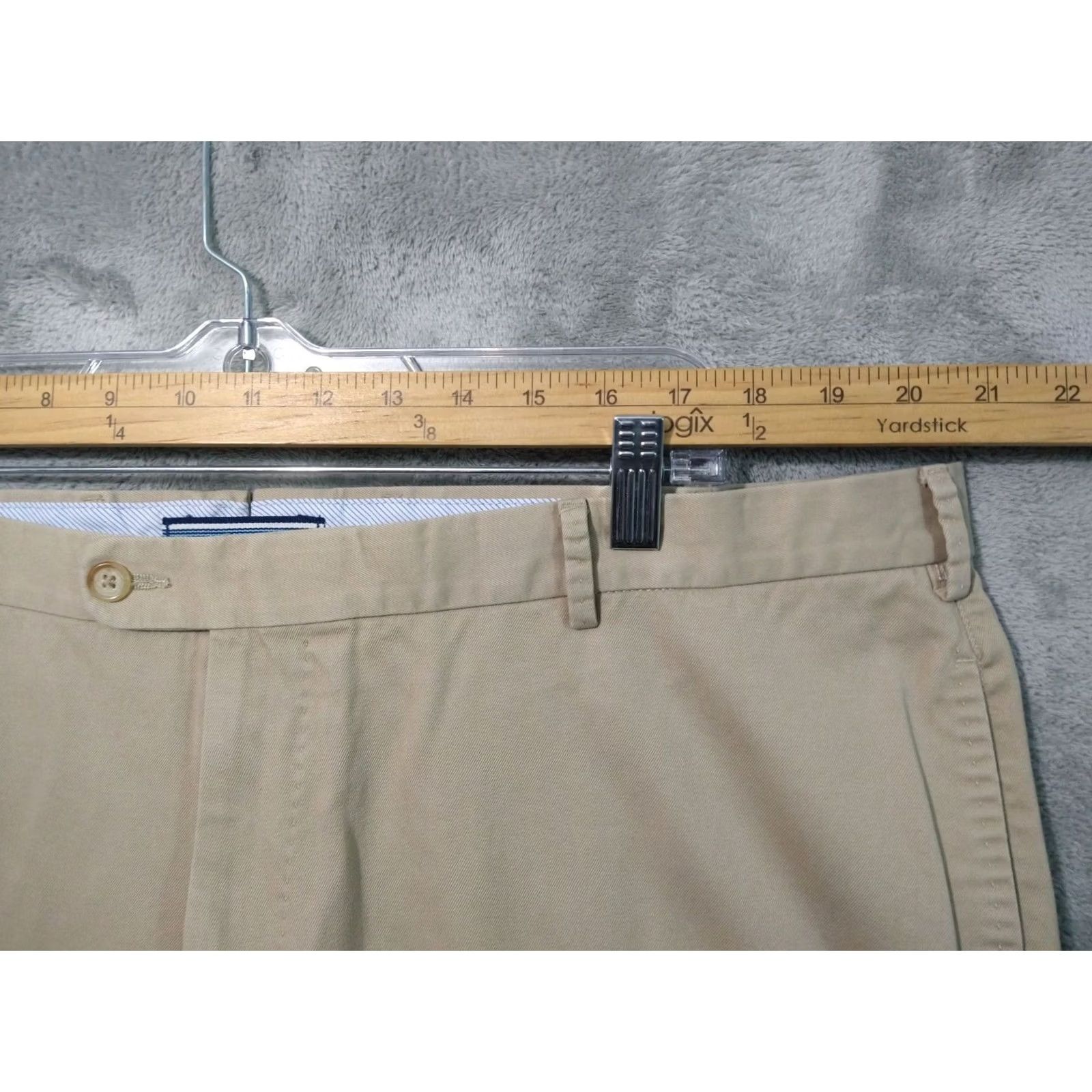 Peter Millar Peter Millar Pants Mens 42x32 Raleigh Washed Twill Flat Front Straight Chino Beige 42 Regular Size Type Pants Mens Size US 42 / EU 58 - 6 Thumbnail