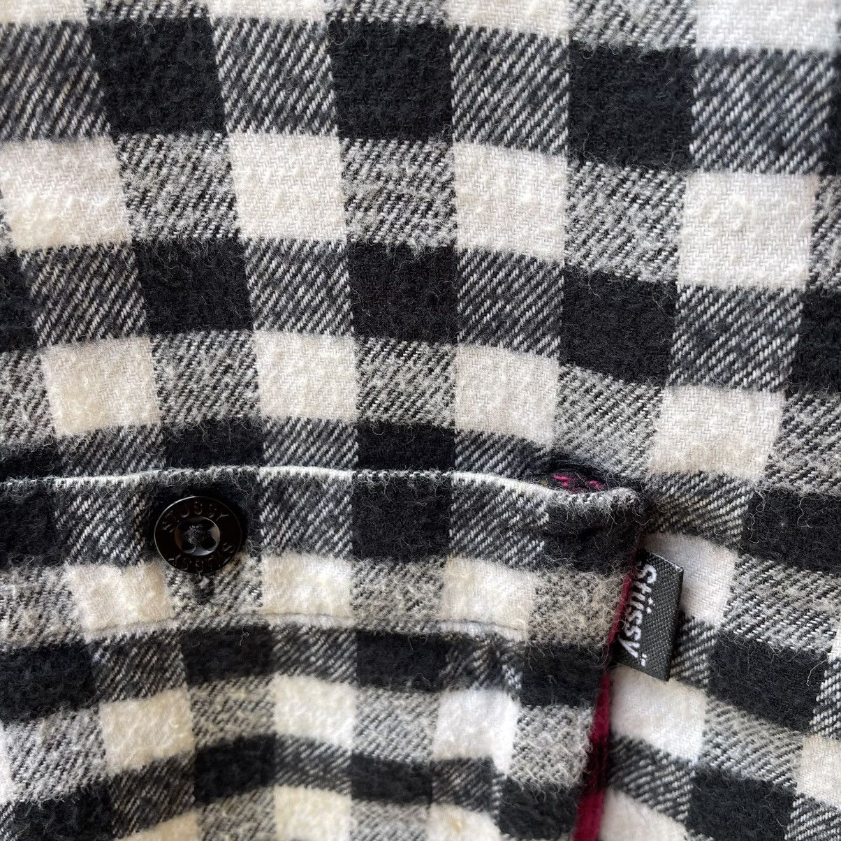 Stussy × Vintage 🔥Vintage Y2K Stussy Checkerd Flannel Buttons Shirts Size US L / EU 52-54 / 3 - 4 Thumbnail