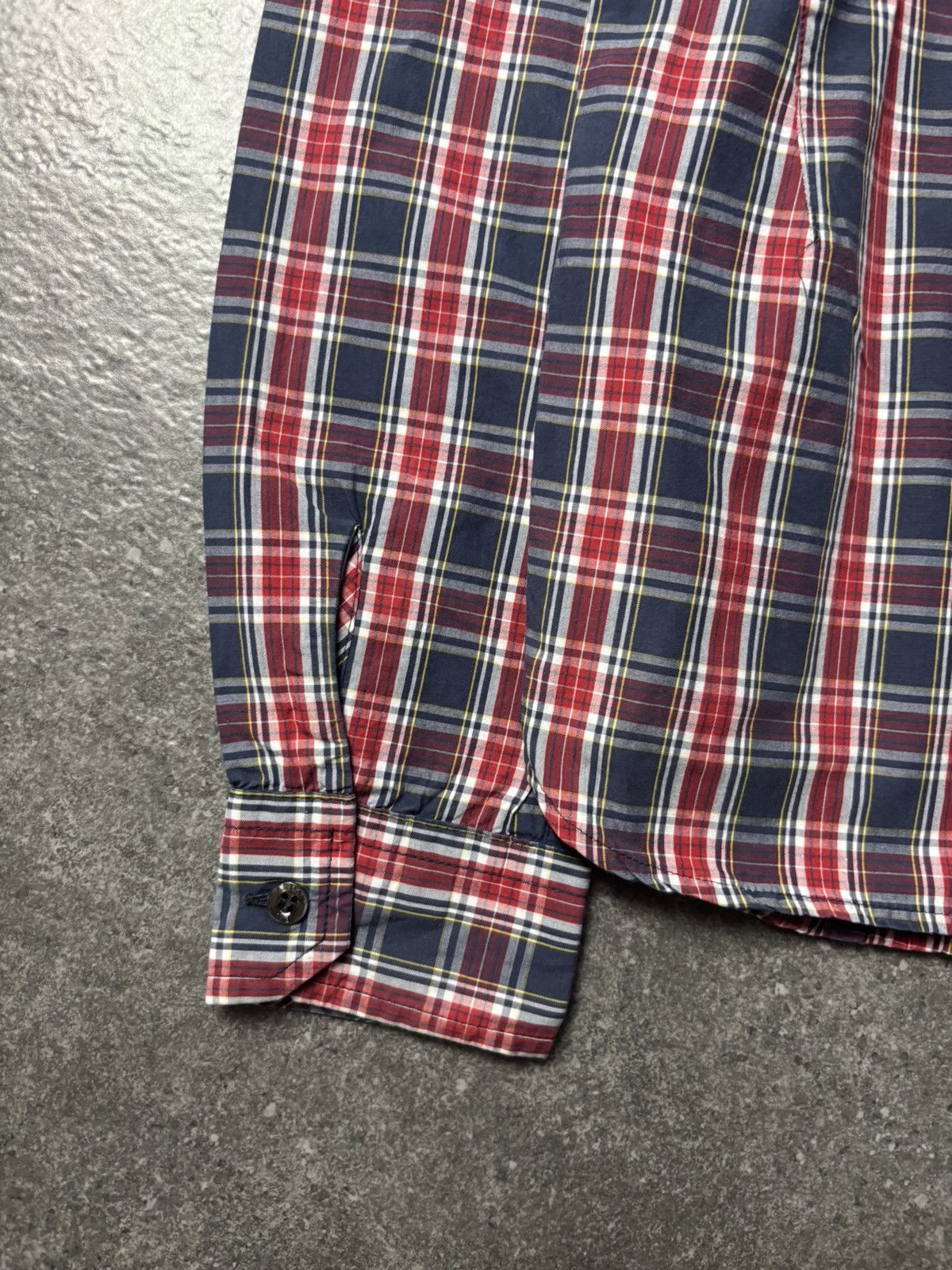 Giorgio Armani 2000s Armani Jeans Plaid Button Up with Hoodie Size US S / EU 44-46 / 1 - 12 Thumbnail