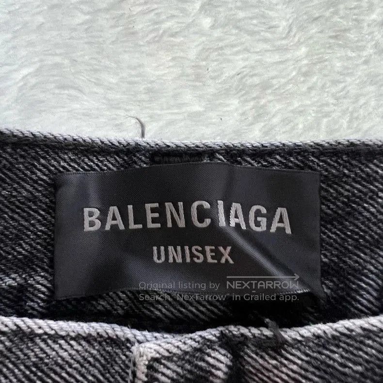 Balenciaga Balenciaga Washed Denim Flare Pants. Size US 26 / EU 42 - 5 Thumbnail