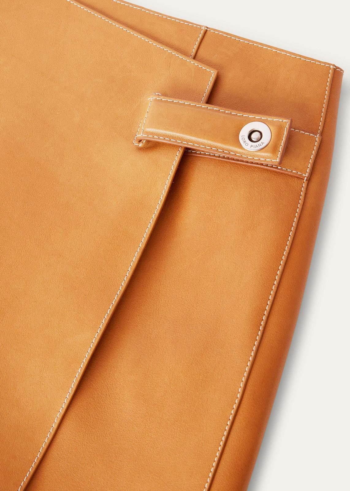 Loro Piana o1srvl11e0125 FAO0501 Keren Skirt in Caramel Size 27" / US 4 / IT 40 - 3 Thumbnail