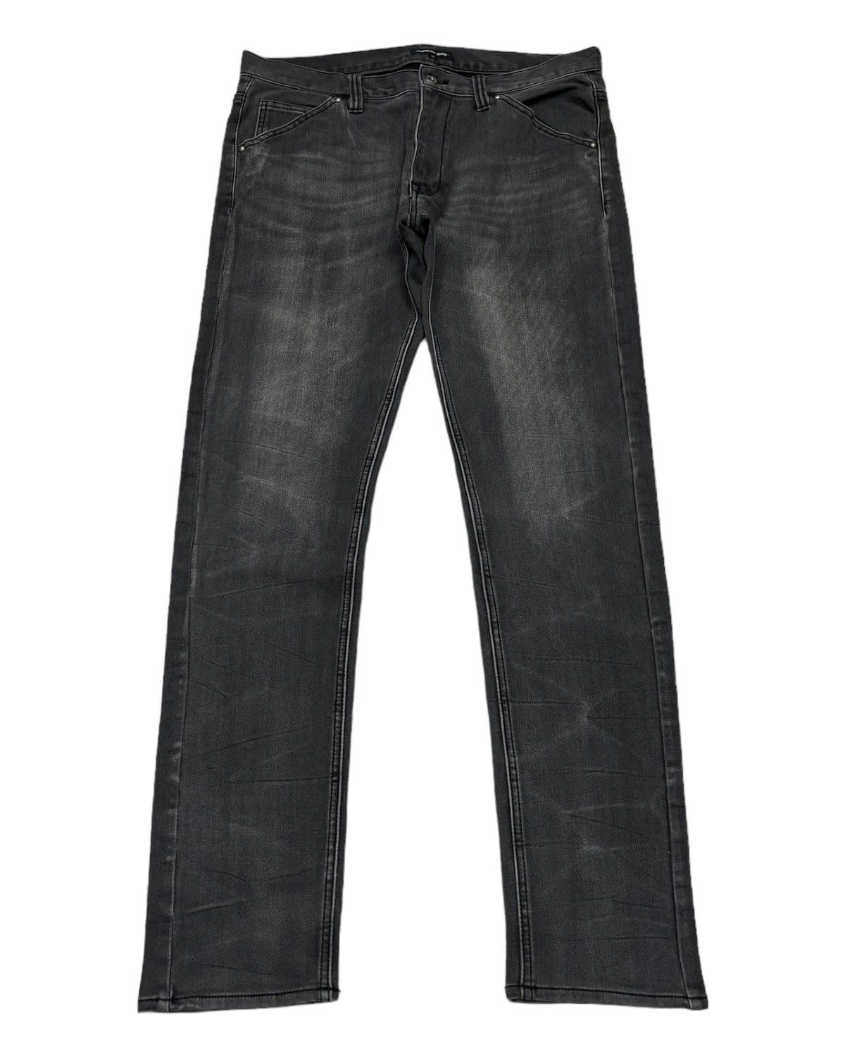 DOPE🔥Semantic Design Faded Claw Mark Distressed Denim Jeans