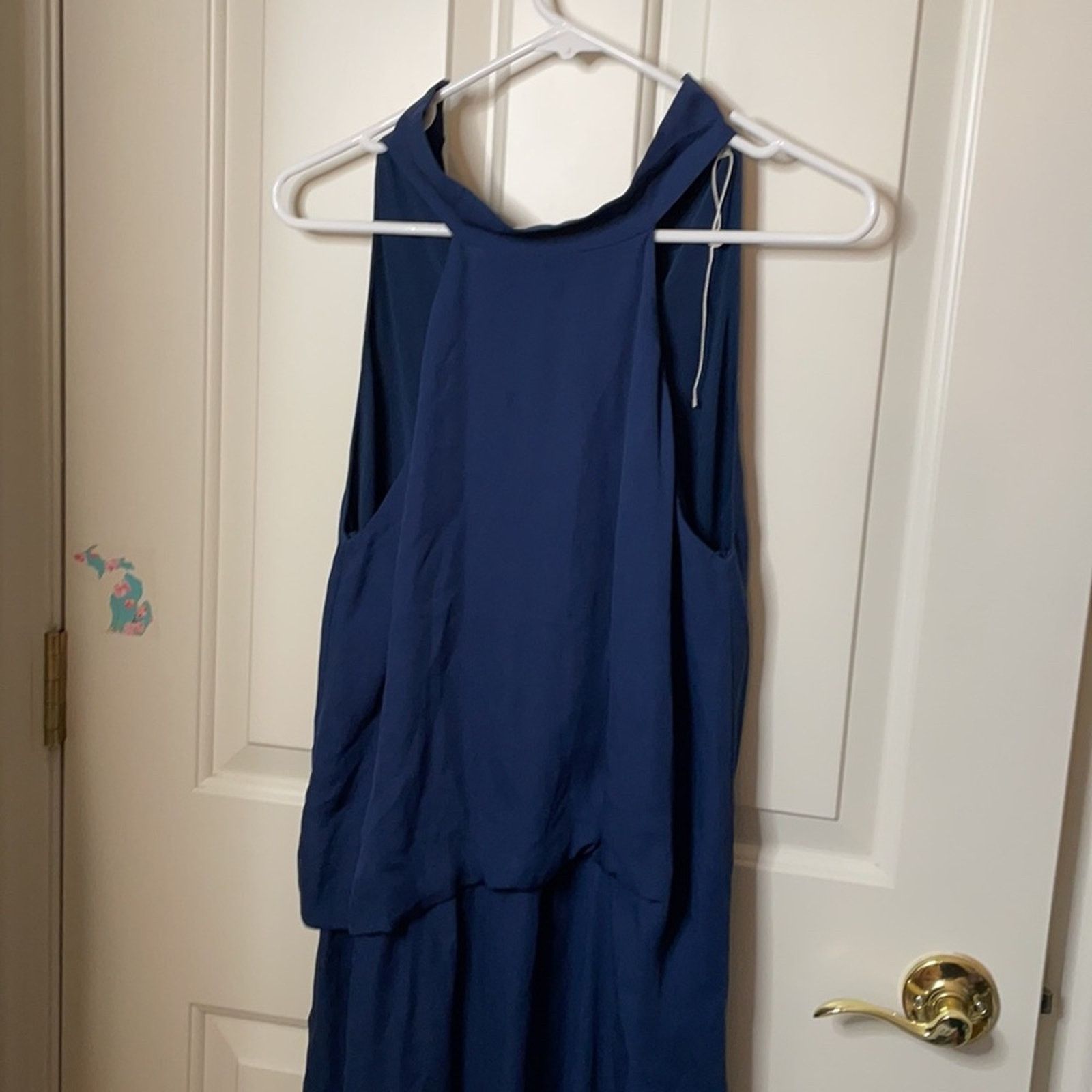 Haute Hippie Haute Hippie Katherine halter navy silk dress 2 Size XS / US 0-2 / IT 36-38 - 8 Thumbnail