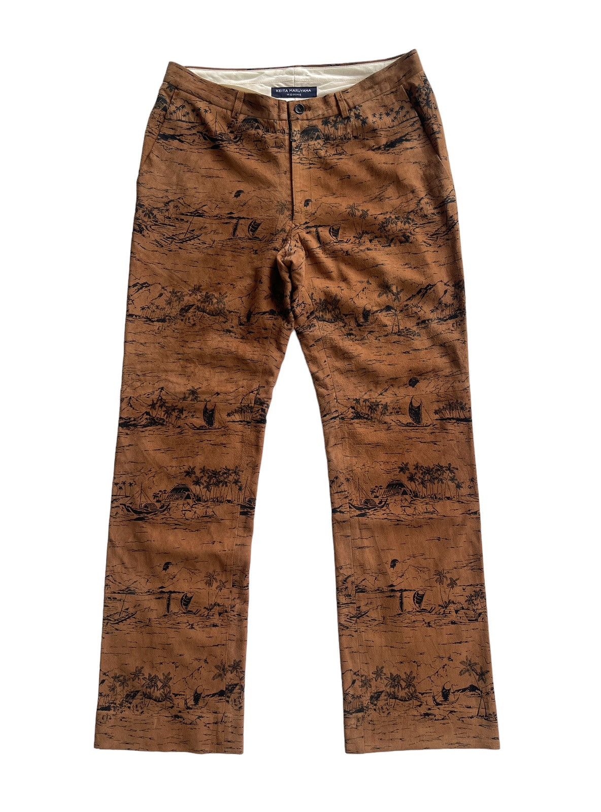 KEITAMARUYAMA Keita Mruyama Suede Deer Leather Trousers Size US 30 / EU 46 - 2 Thumbnail