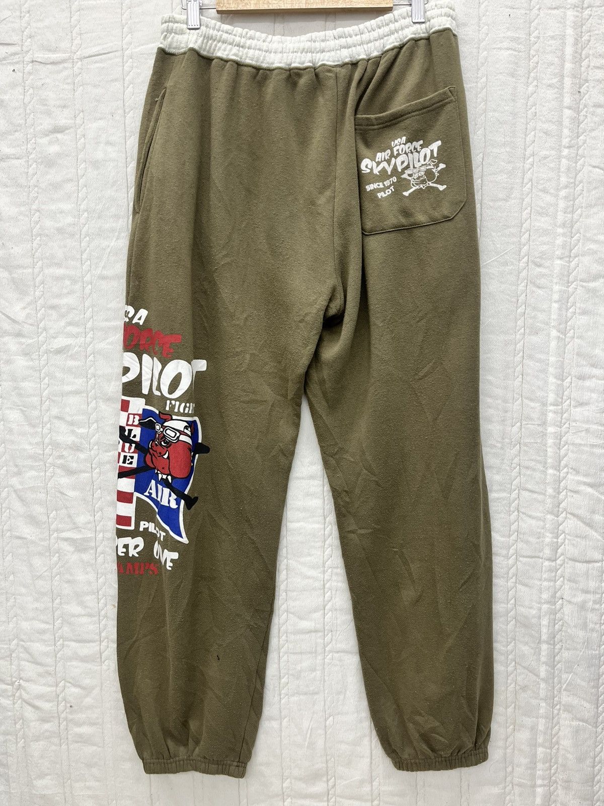 Vintage US ARMY BERLIN AIR FORCE JOGGER PANTS Size US 30 / EU 46 - 4 Thumbnail