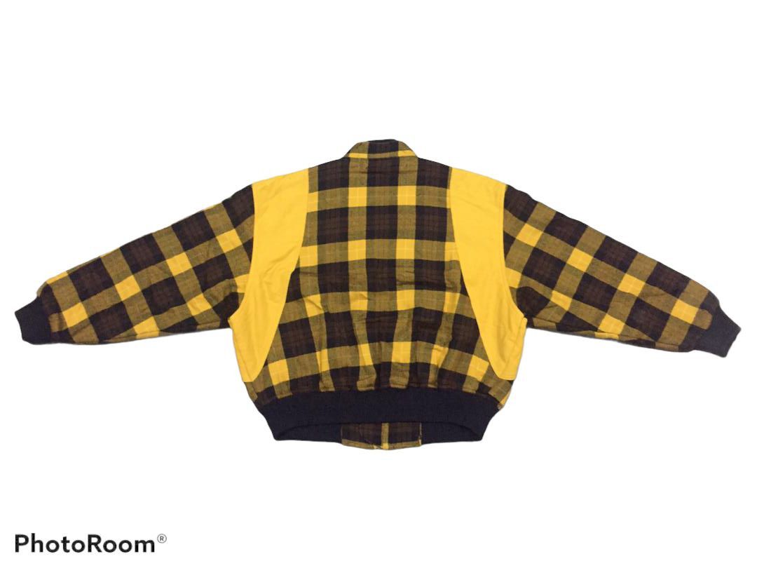 Lancel × Vintage Distressed Vintage Wool Plaid Nova Jacket Lancel Paris Size M / US 6-8 / IT 42-44 - 2 Thumbnail