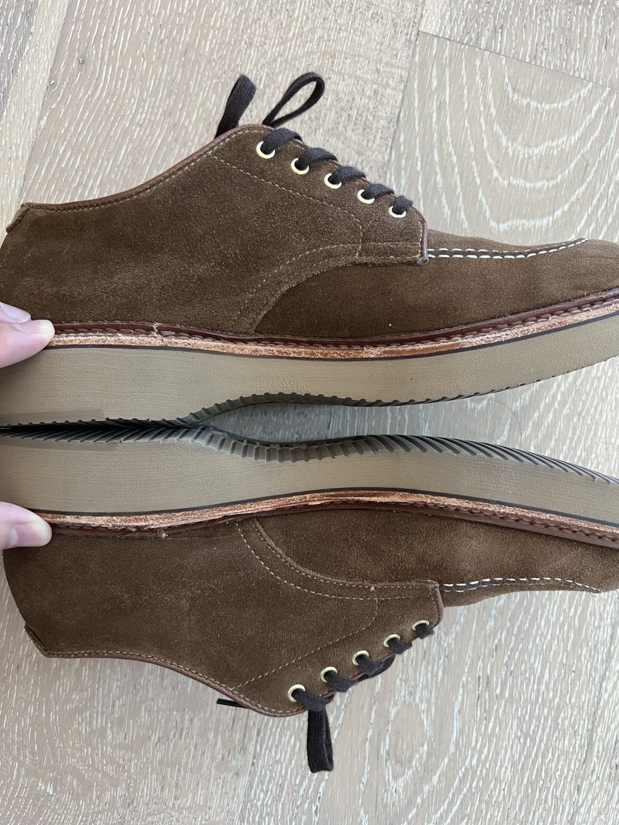 Alden Alden x Brogue Gaka Mocc Toe Blucher Size US 7 / EU 40 - 6 Thumbnail