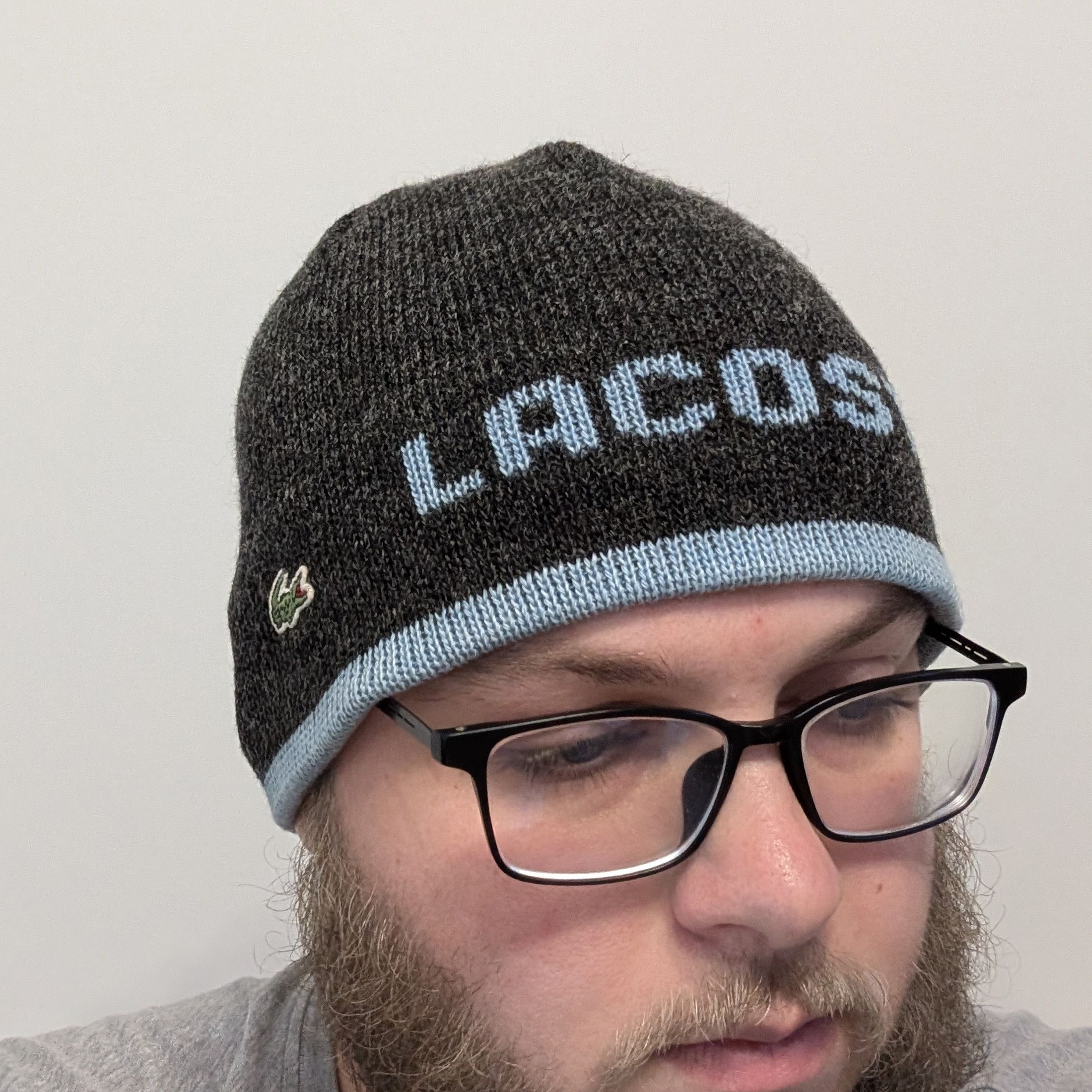 Lacoste Vintage Lacoste Wool Beanie Hat Unisex Crocodile Logo Knit Size ONE SIZE - 5 Thumbnail