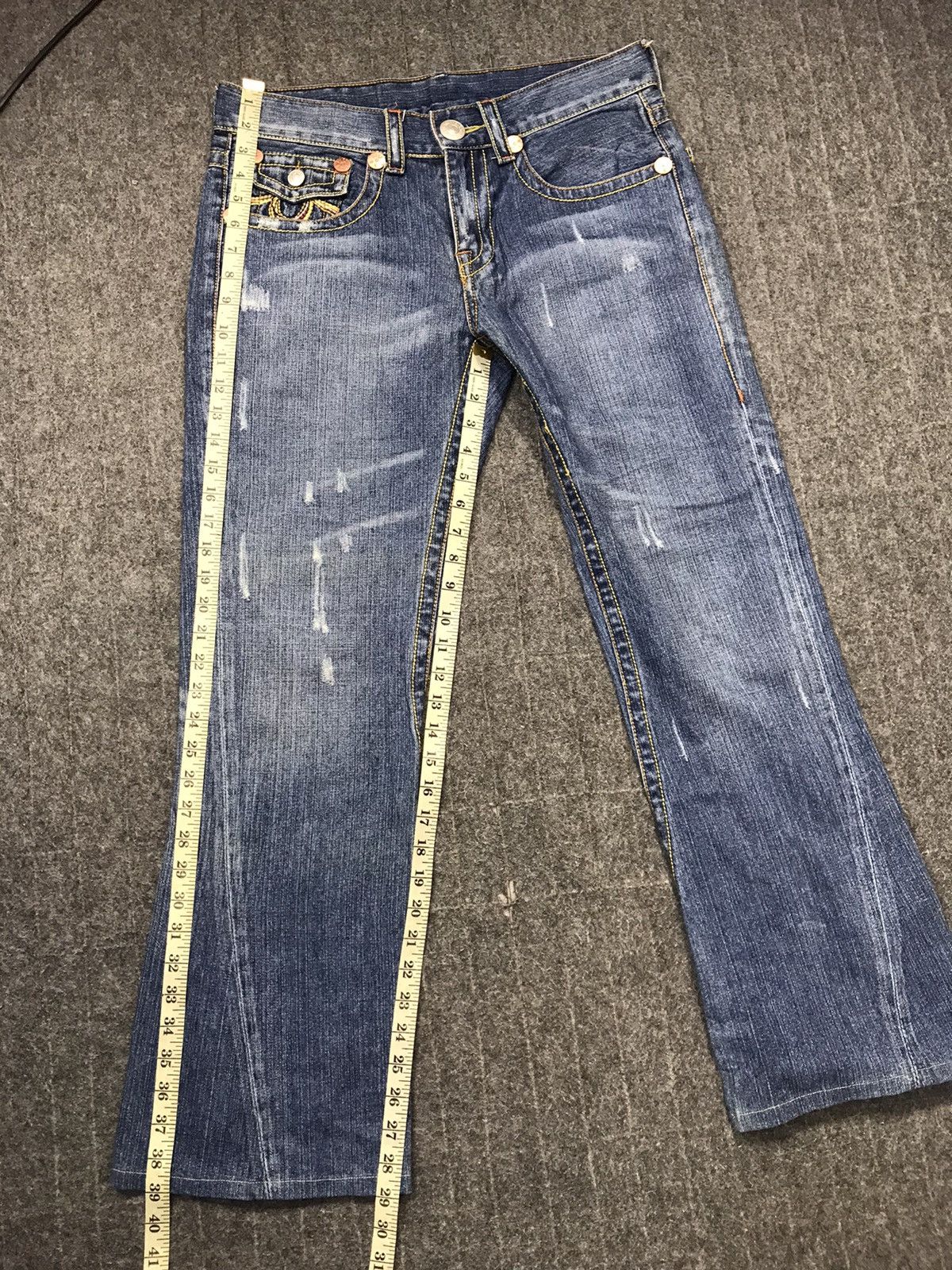 True Religion True Religion Joey Big T Usa Flaps Pocket Indigo Low Rise Size 32" / US 10 / IT 46 - 13 Thumbnail