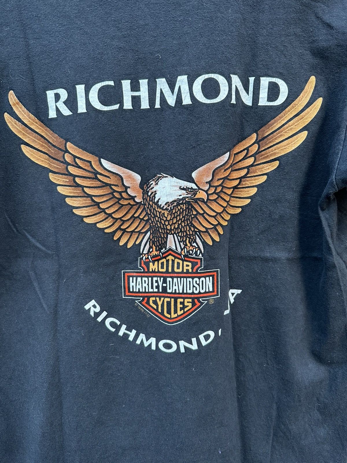 Harley Davidson × Vintage 1995 vintage Harley Davidson Feel HD the heat T-shirt Size US M / EU 48-50 / 2 - 9 Thumbnail