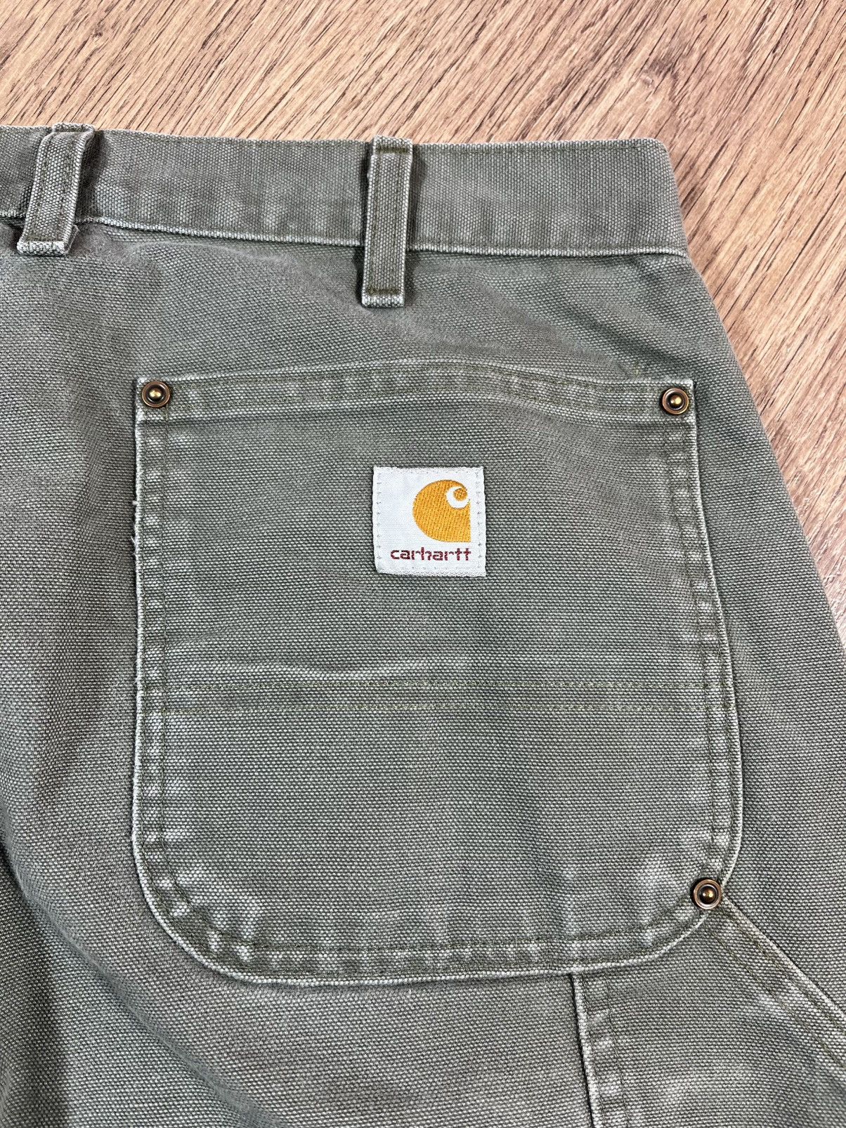 Carhartt Vintage Carhartt Green Double Knee Workwear Carpenter Pants Size US 38 / EU 54 - 15 Thumbnail