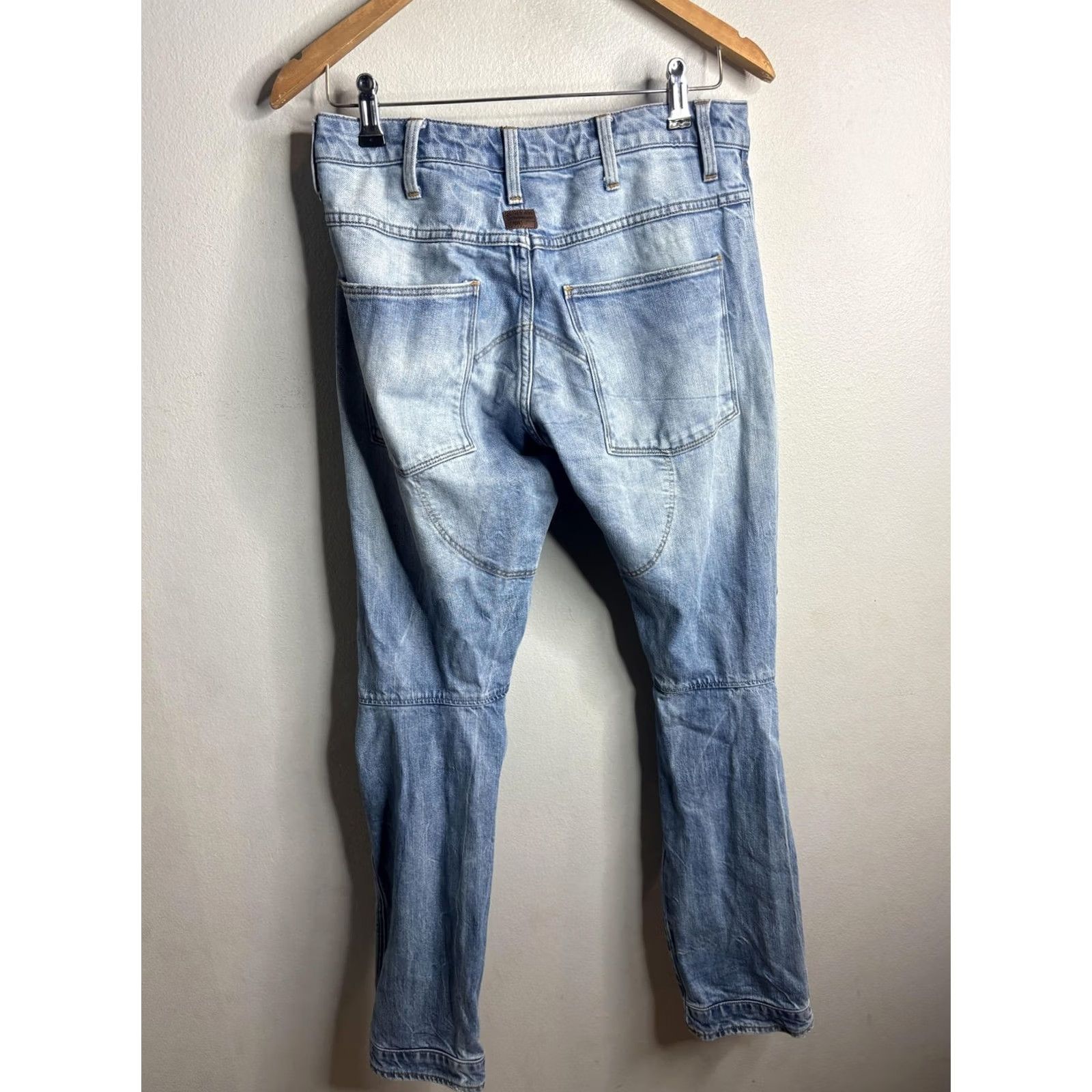 Vintage G-Star RAW Mens Jeans 28x32 Blue 5620 3D Slim Light Wash Denim Moto Tapered Size US 28 / EU 44 - 5 Thumbnail
