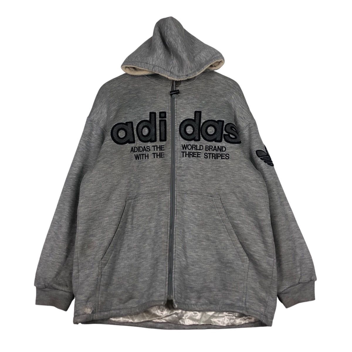 Adidas × Japanese Brand × Vintage Adidas Vintage Jacket Sweater Big Logo 90s Collection #A1 Size US L / EU 52-54 / 3 - 1 Thumbnail