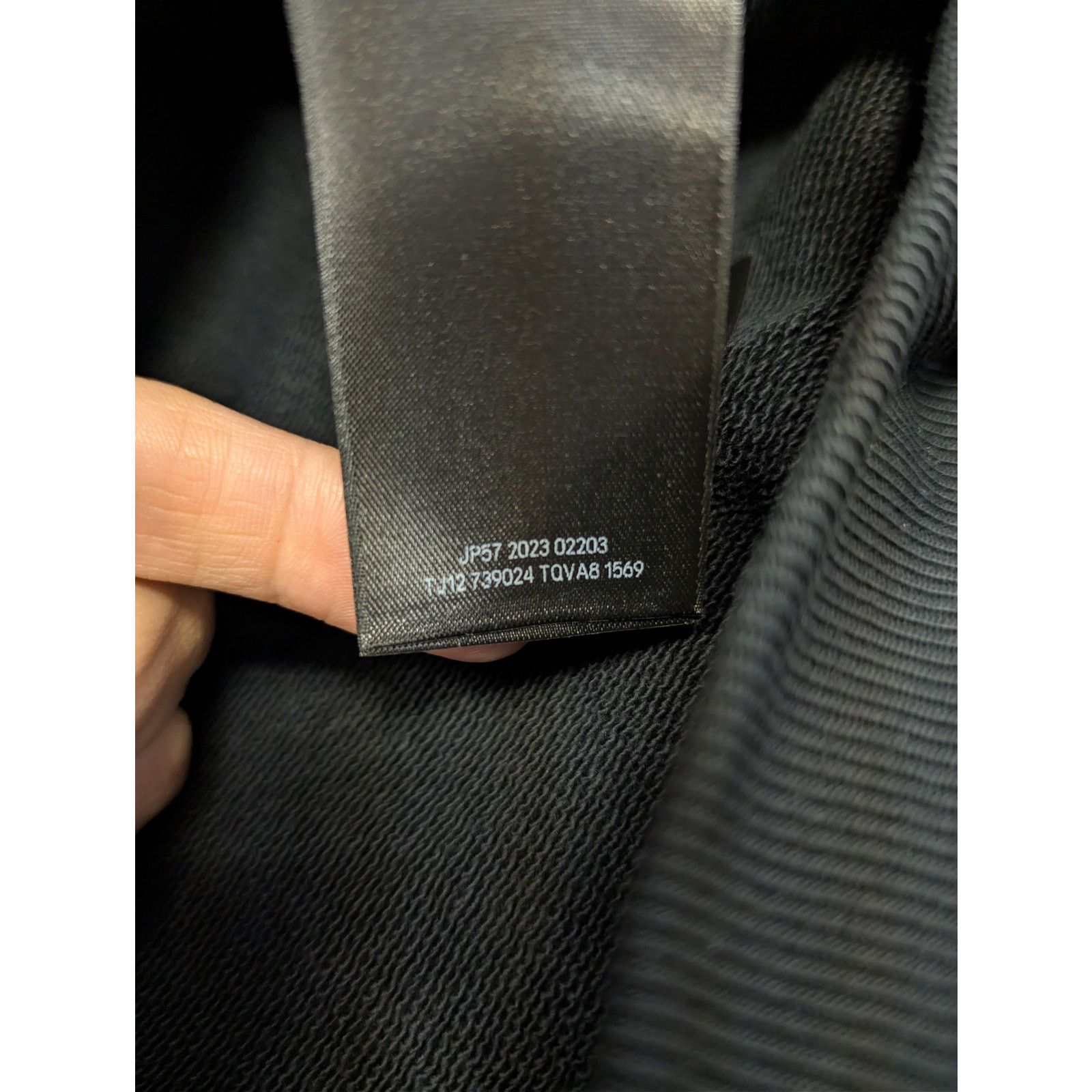 Balenciaga o1rshd1 Gaffer Molleton Archetype Large Fit Hoodie in Black Size US XXL / EU 58 / 5 - 17 Thumbnail