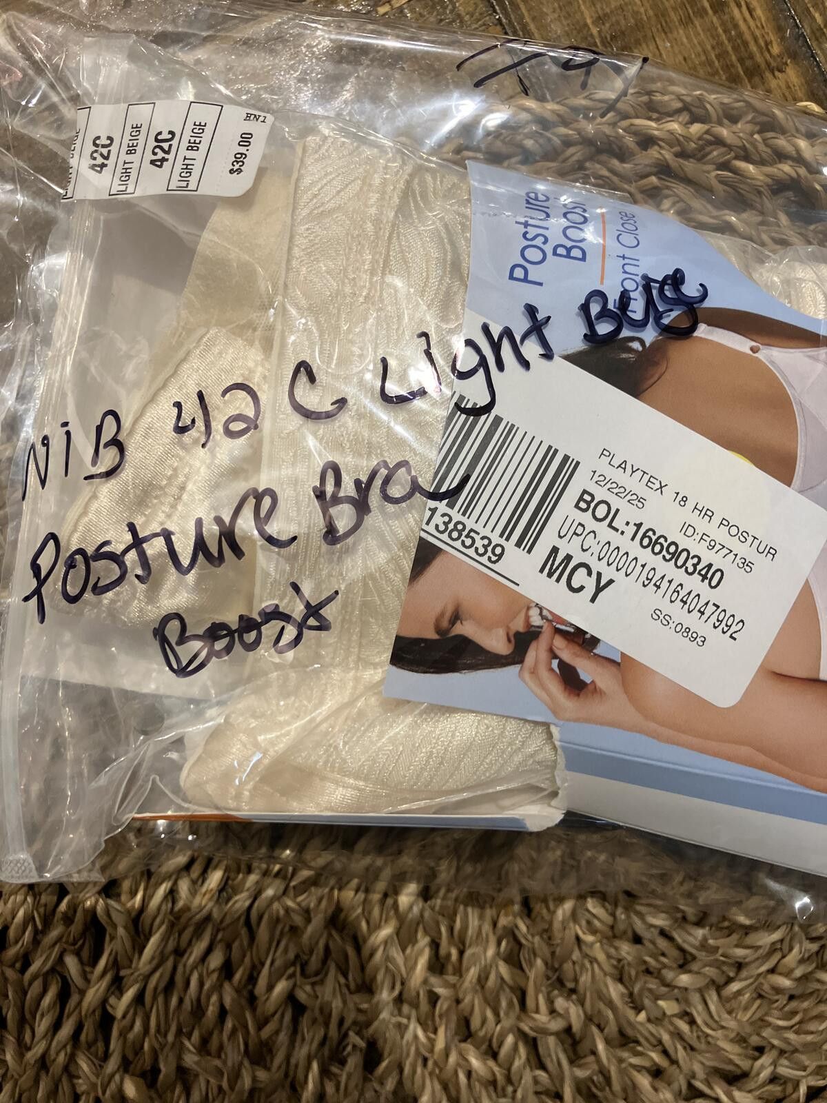Other Playtex All Day Comfort Magic Rings Bra with Front Closure Size ONE SIZE - 7 Thumbnail