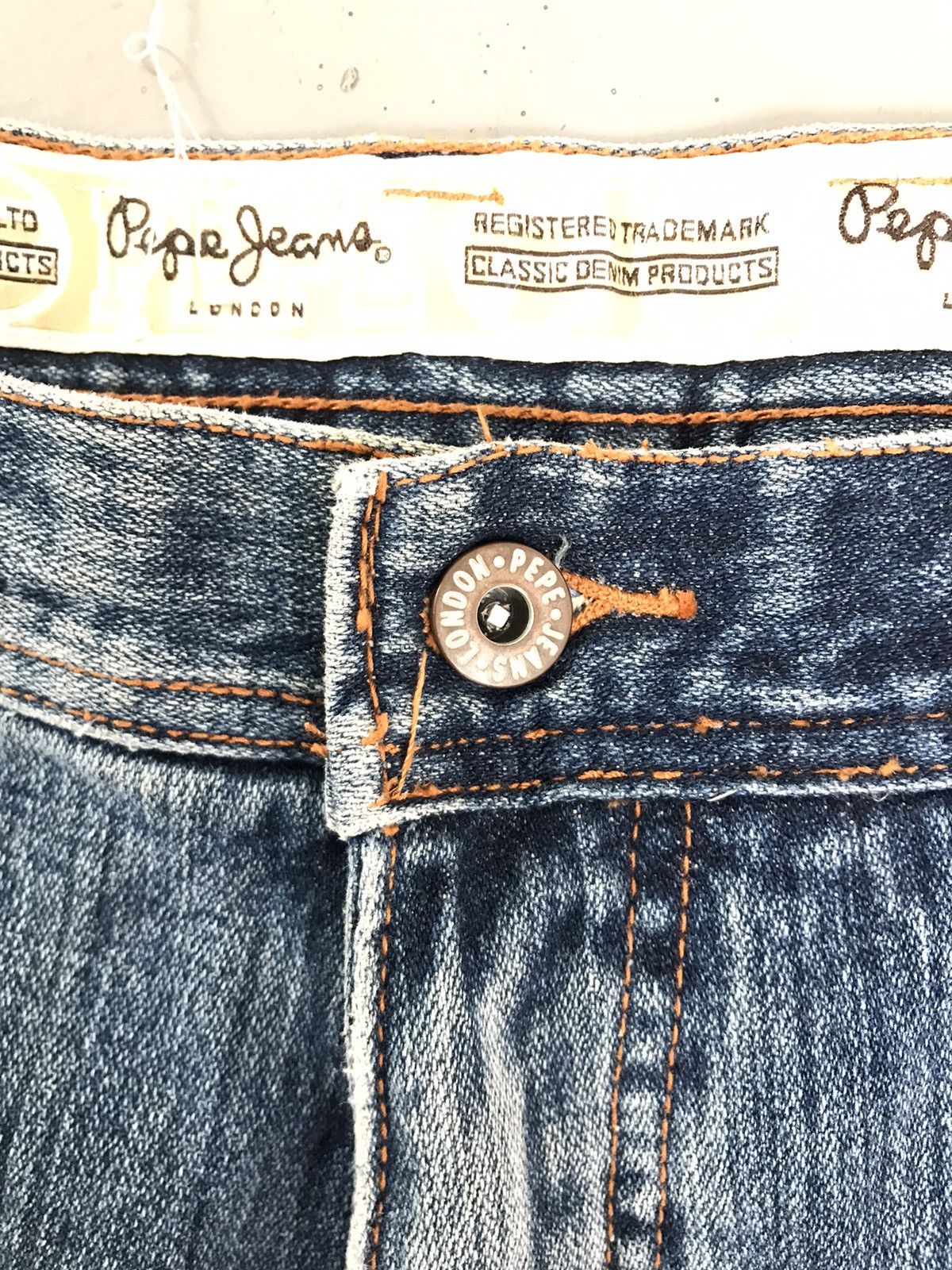 Vintage Pepe jeans embroidered denim short