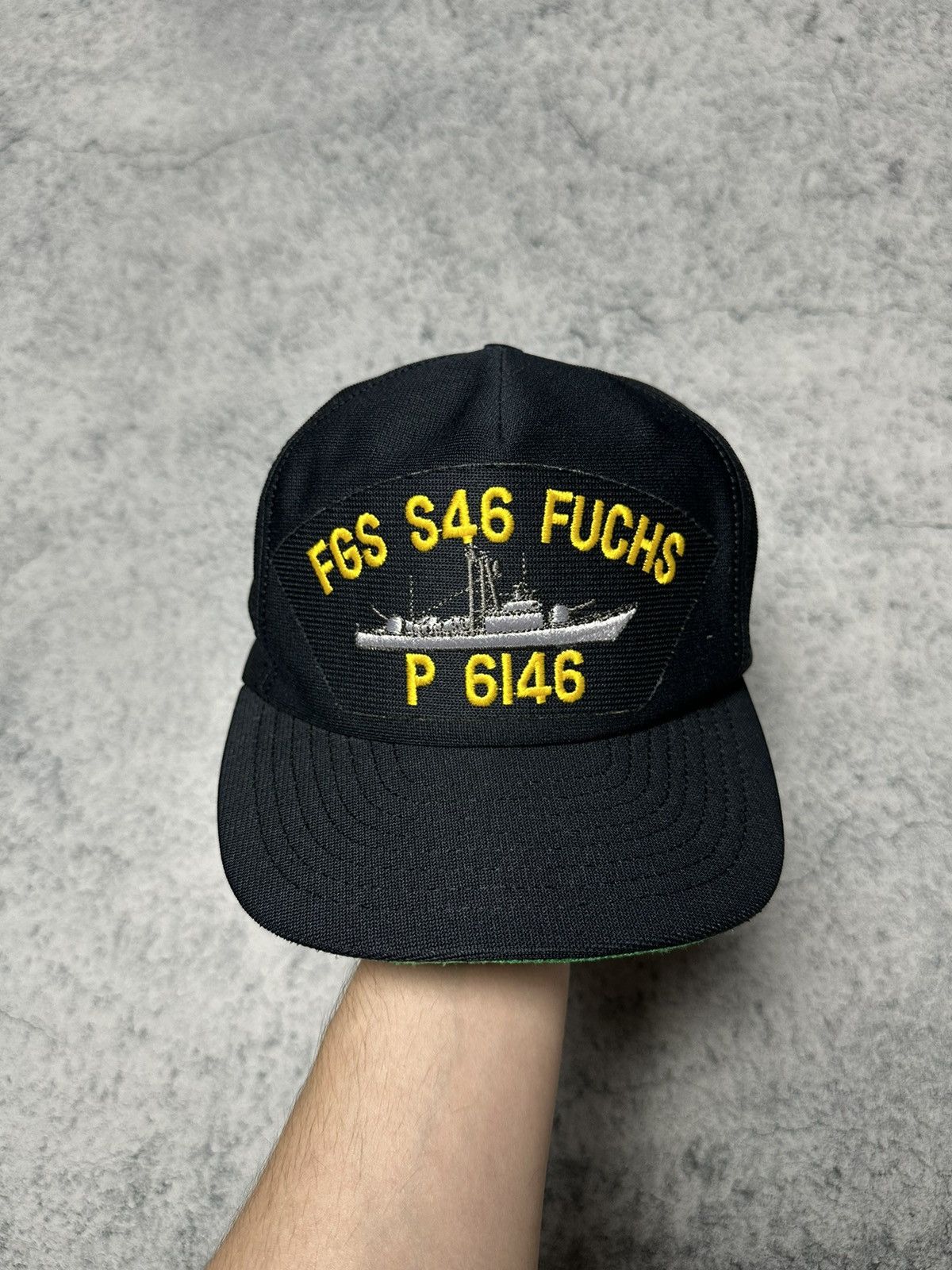 Vintage Vintage FGS S46 FUCHS Ship Army USS Military Cap Size ONE SIZE - 1 Thumbnail