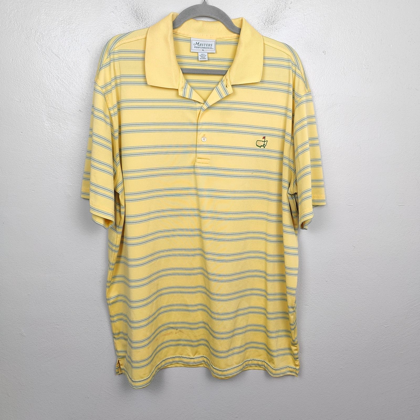 Other Vintage Masters Performance Polo Shirt Mens XL Yellow Green Size US XL / EU 56 / 4 - 1 Thumbnail