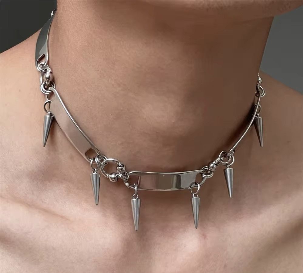 Jewelry × Vintage Metal Collar Rivet Necklace Size ONE SIZE - 1 Thumbnail