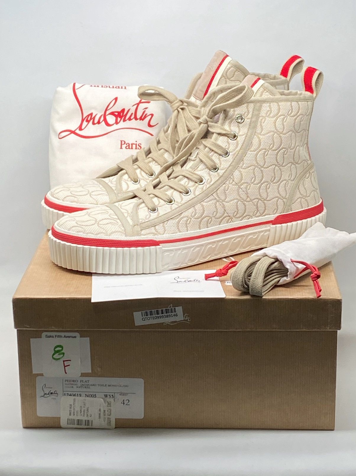 Christian Louboutin Christian Louboutin Cl High-Top Sneakers size 42/us size 9 Size US 9 / EU 42 - 14 Thumbnail