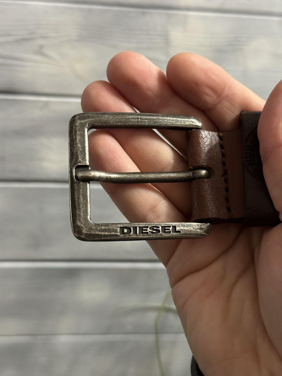 Diesel Rare Vintage Belt Diesel 100% Leather Buffalo Luxury. Size ONE SIZE - 3 Thumbnail