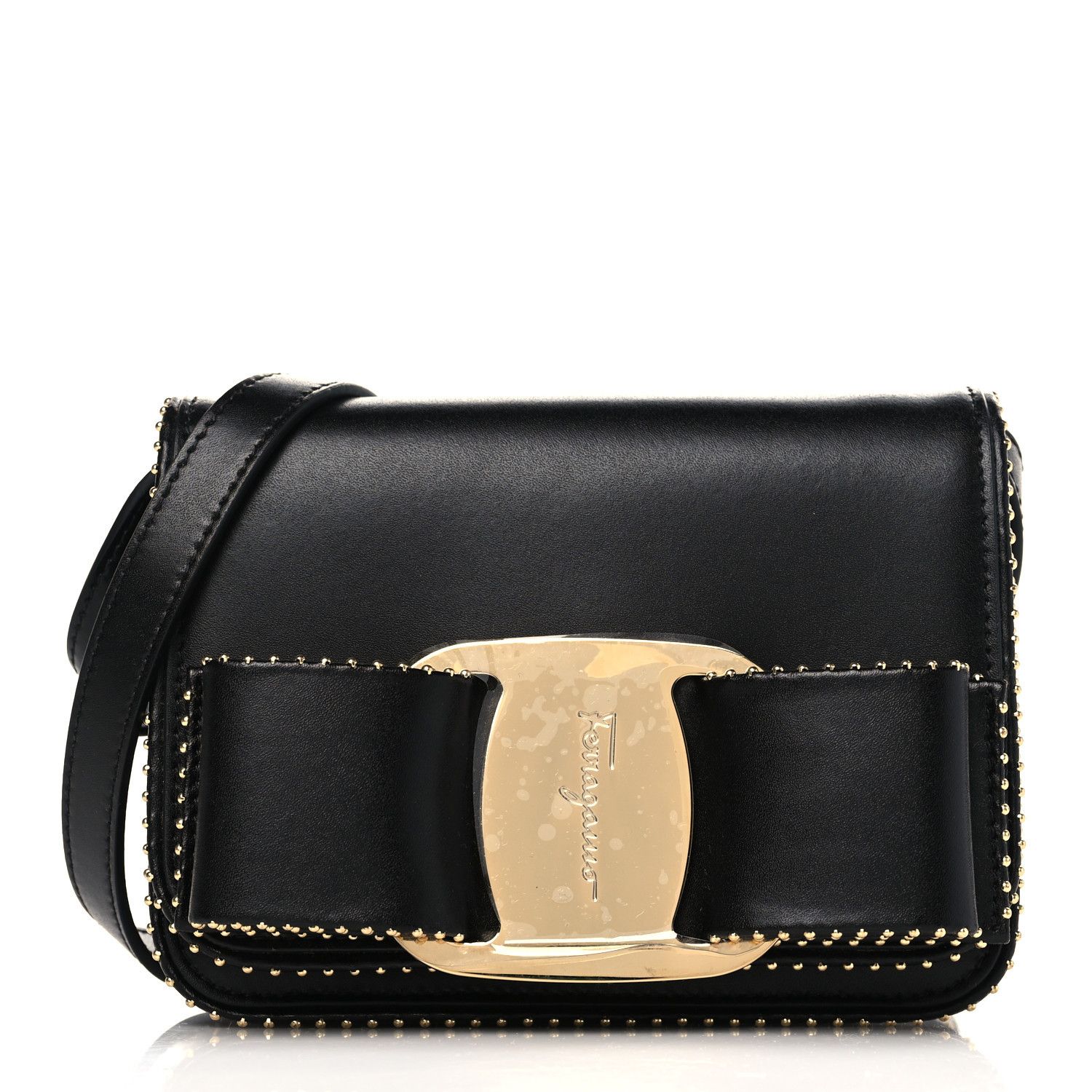 Salvatore Ferragamo o1s1rm0924 Size: OS / Vara Bow Crossbody Bag in Black Size ONE SIZE - 1 Thumbnail