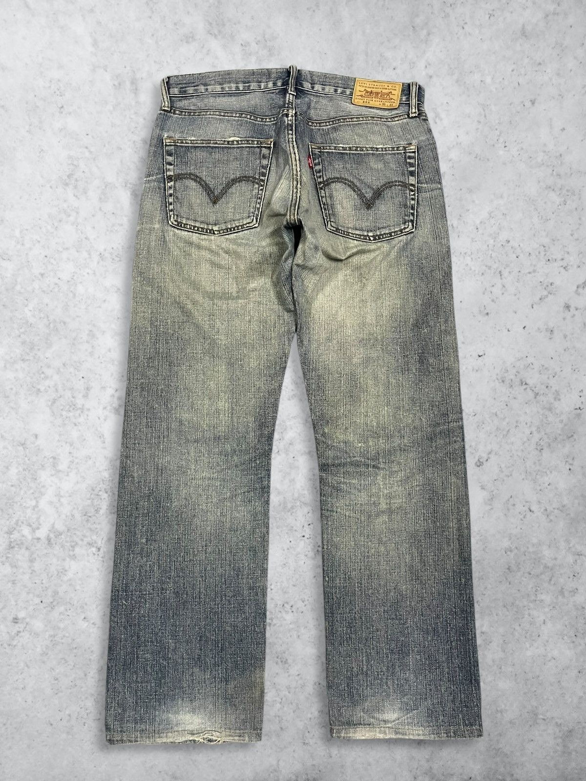 Levi's Vintage Y2K Levi’s 505 Sandwash Distressed Baggy Jeans #3072 Size US 33 - 7 Thumbnail
