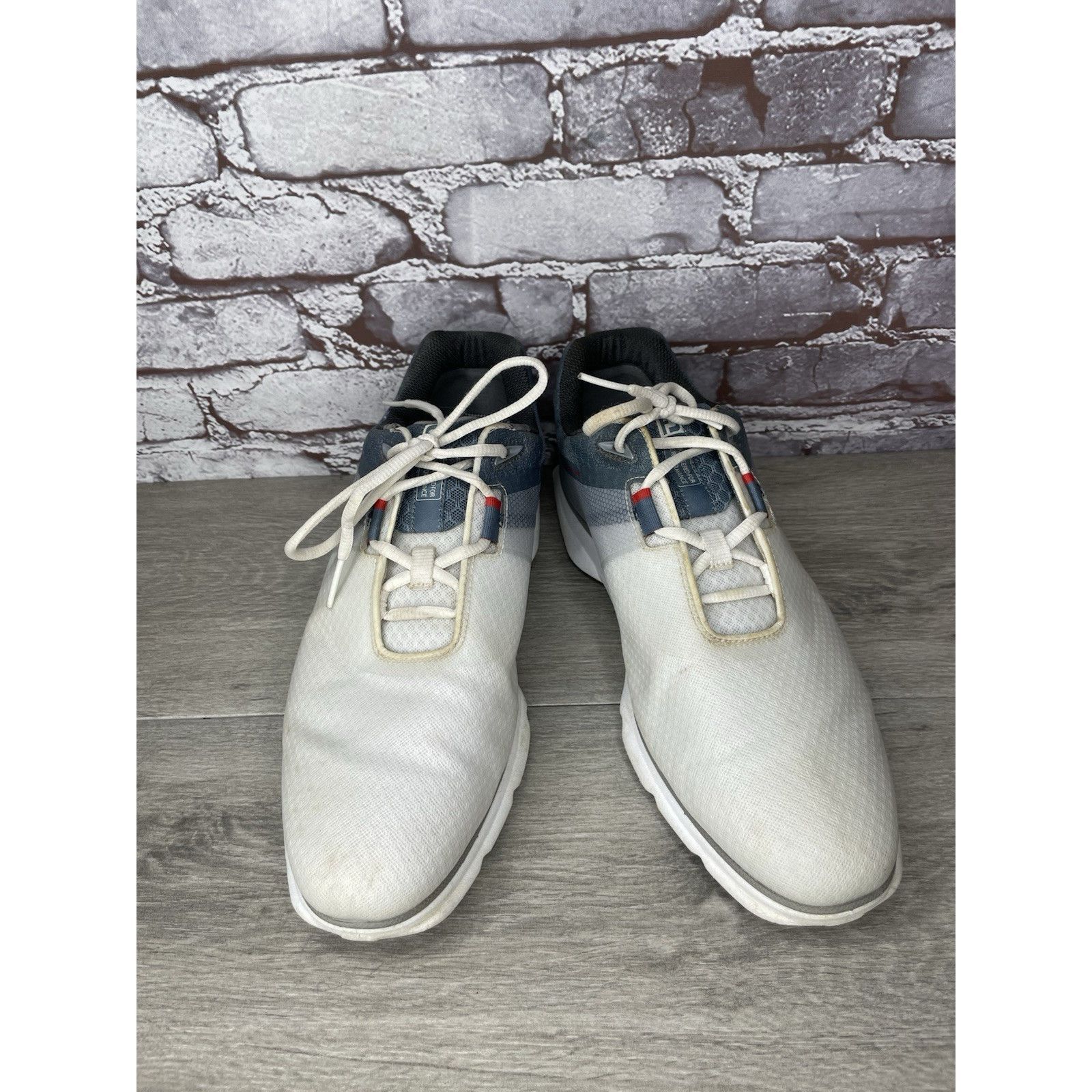 Footjoy FootJoy Golf PRO SL SPORT 53854 White Blue Lace Up Shoes Men Size US 12 / EU 45 - 9 Thumbnail