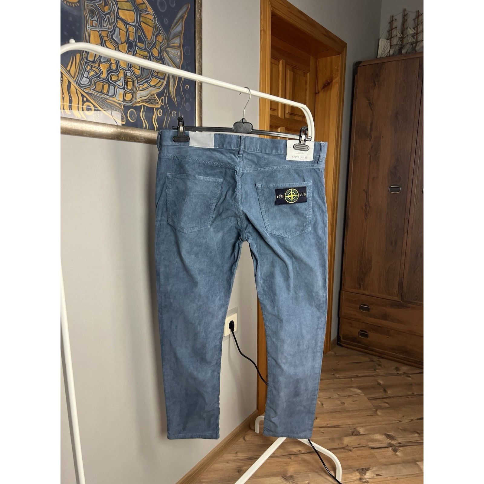 Stone Island MINT! Stone Island Blue Corduroy Pants Size W 36 L 34 Size US 36 / EU 52 - 8 Thumbnail