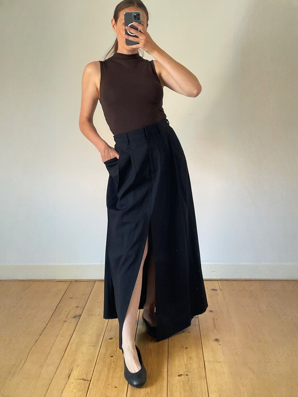 Other Erika Cavallini Pleated Wool Maxi Skirt 36 S RRP €652 Size 27" / US 4 / IT 40 - 1 Thumbnail