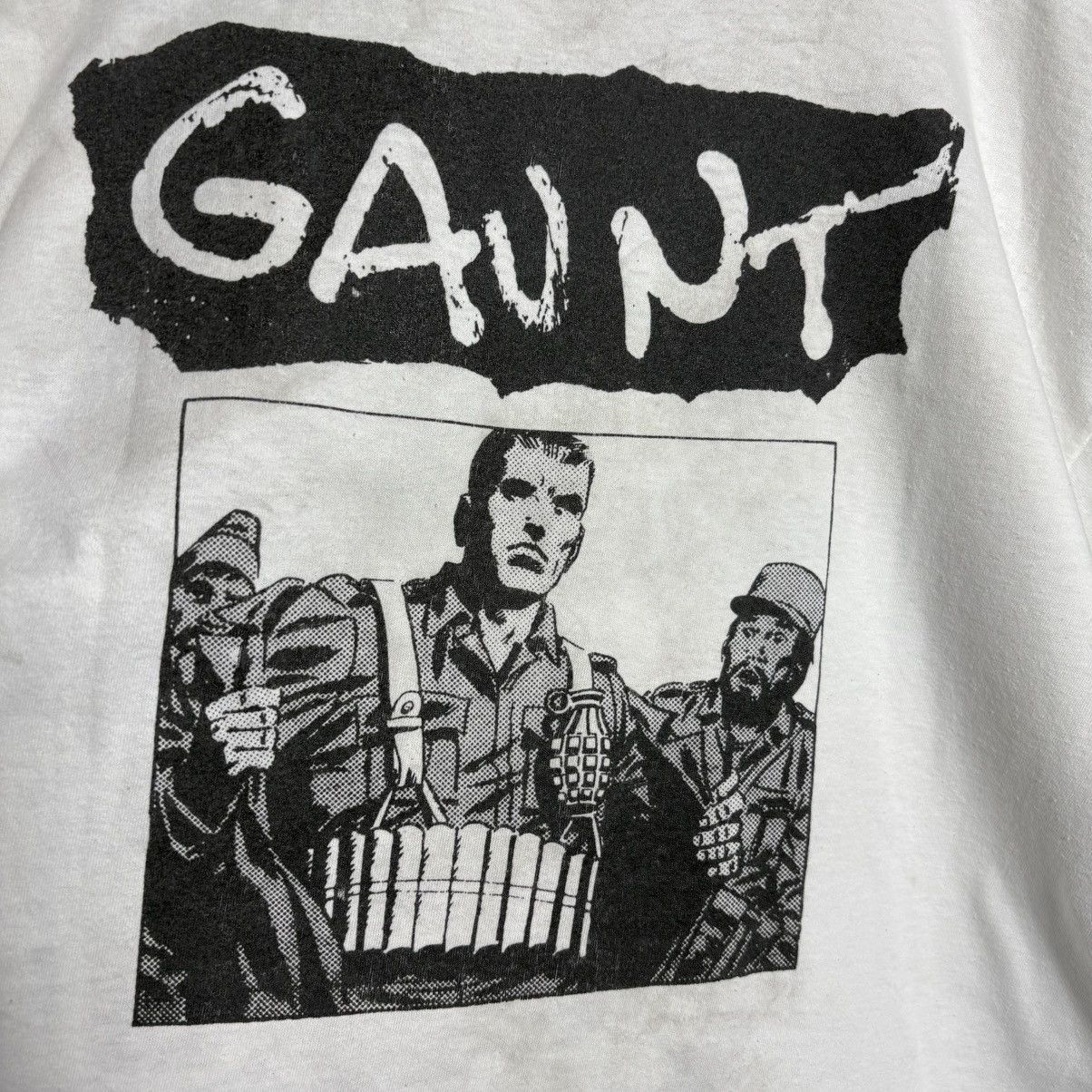 Band Tees Vintage 90s Gaunt Punk Band Tee Size US XL / EU 56 / 4 - 4 Thumbnail