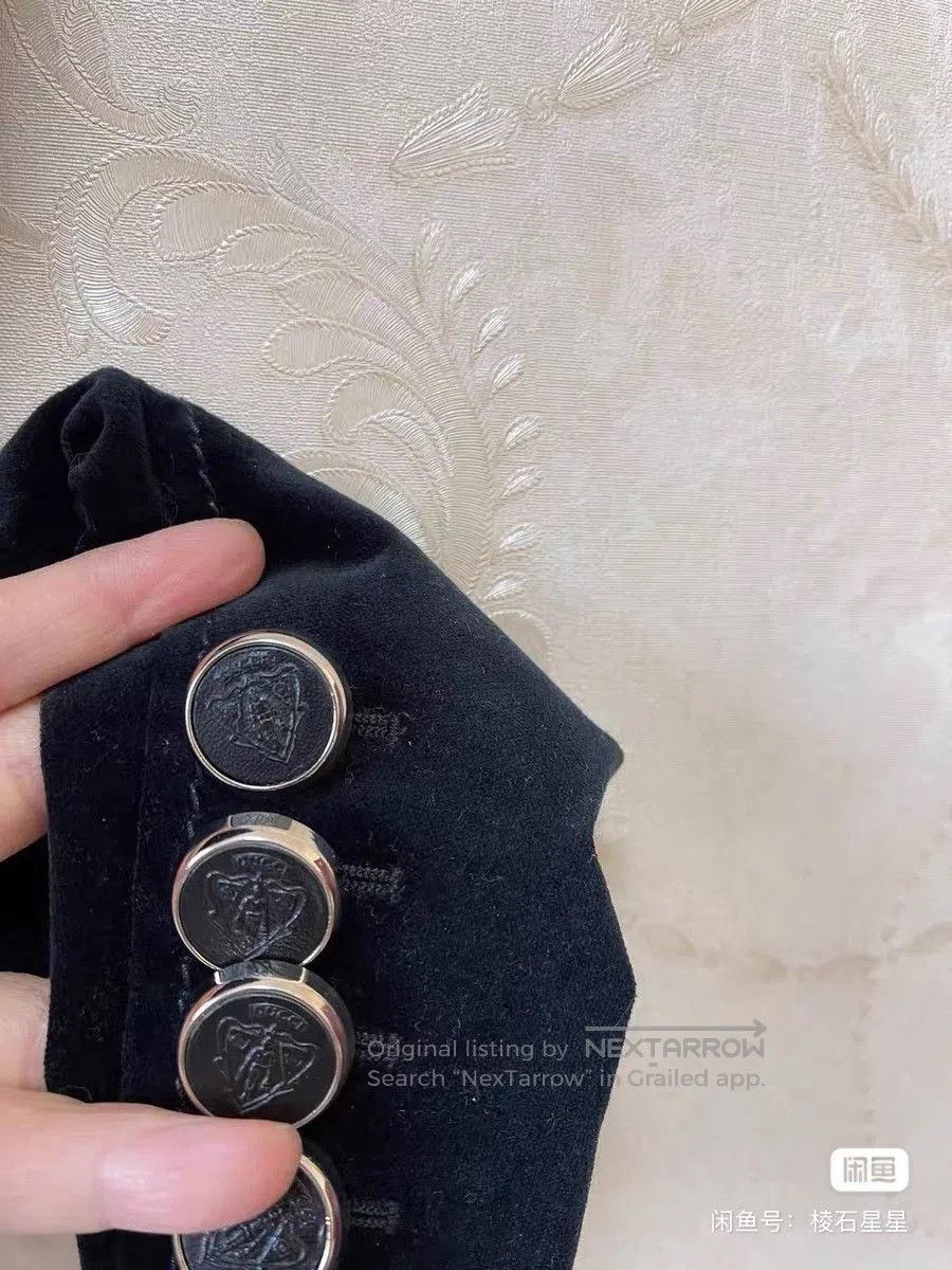 Gucci Gucci Black Silk Velvet Runway Blazer. Size M / US 6-8 / IT 42-44 - 9 Thumbnail