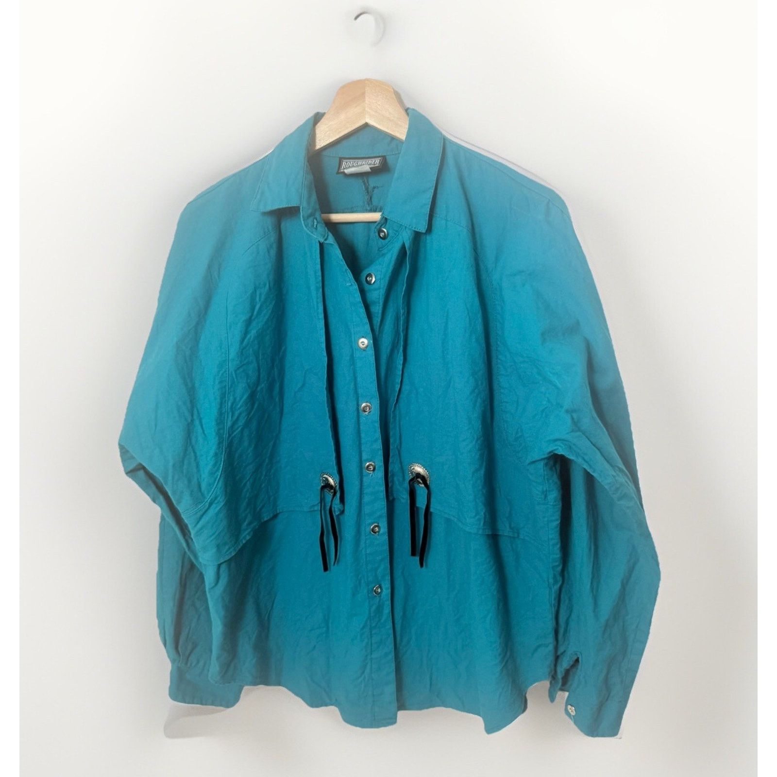 Other VTG Rough Rider Circle Blouse 90’s Rodeo Westerncore Concho Size L / US 10 / IT 46 - 1 Thumbnail