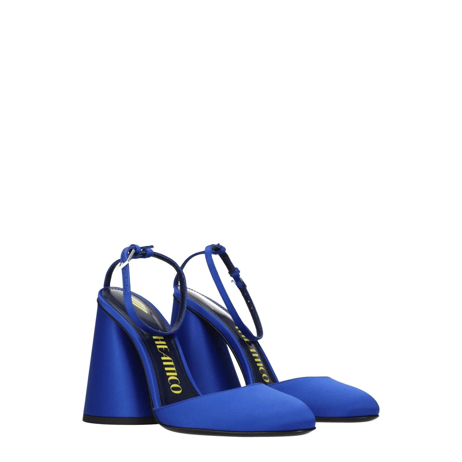 The Attico ob1o1e1224 Satin Sandals in Blue Size US 6.5 / IT 36.5 - 2 Thumbnail