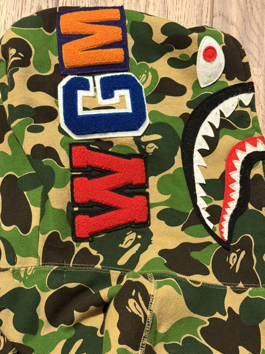 Bape A BATHING APE CAMO SEPARATE SHARK FULL ZIP HOODIE Size US M / EU 48-50 / 2 - 4 Thumbnail