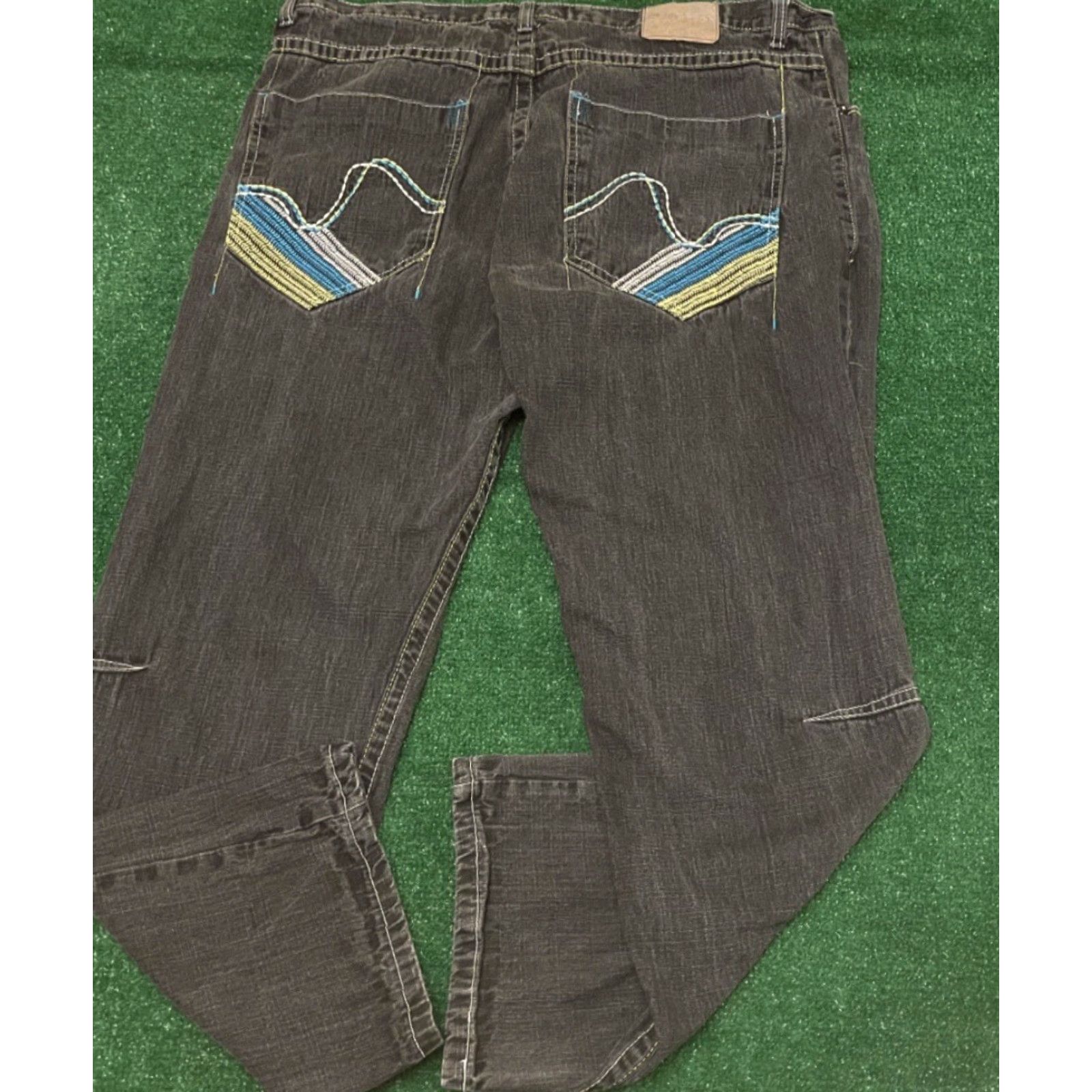 Vintage VINTAGE Red Ape Baggy Skater Grunge Jeans VTG Mens 42 Embroidered Wide-Leg 42x32 Distressed Jeans Mens Size US 42 / EU 58 - 2 Thumbnail