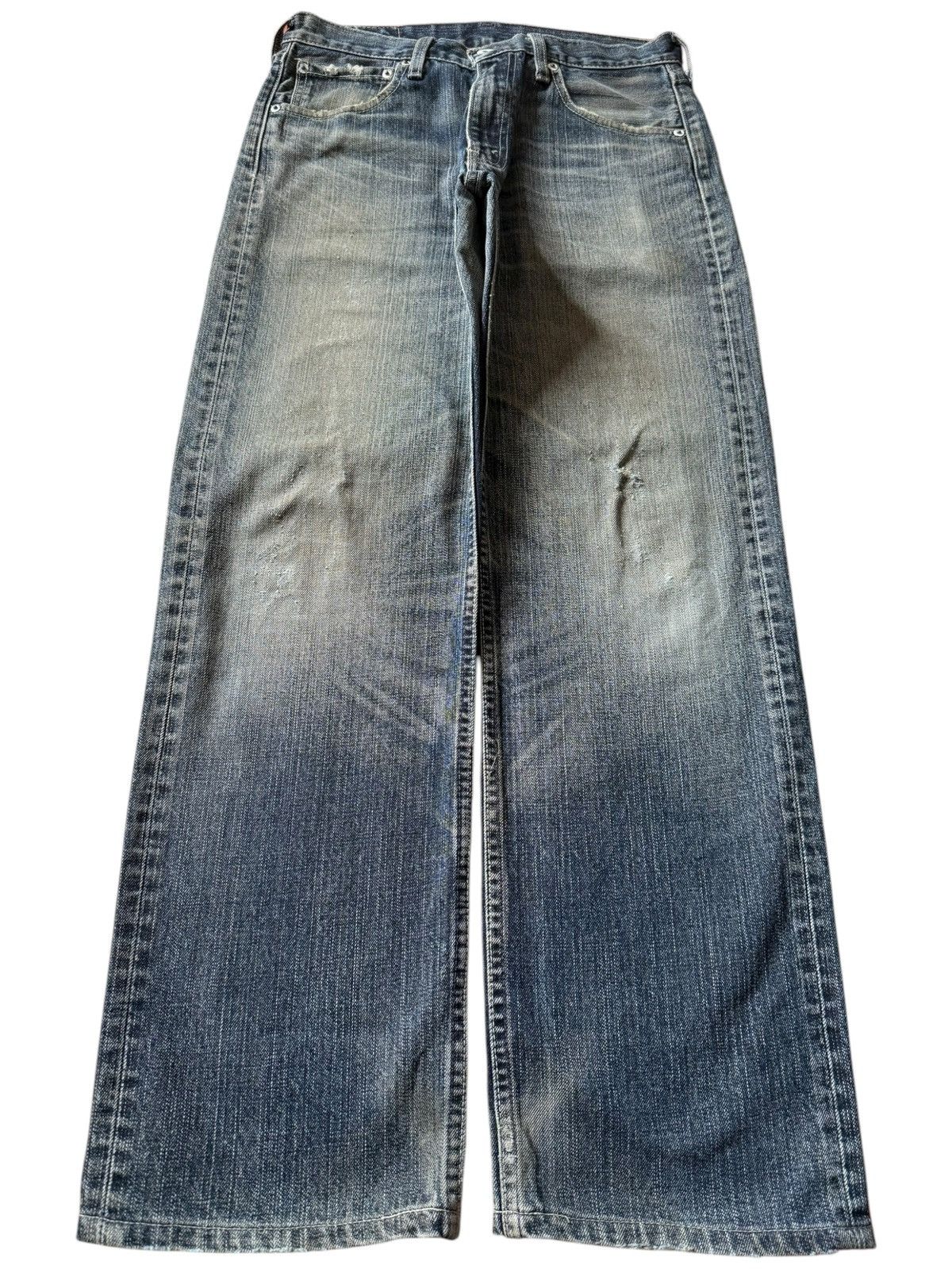 Levi's Vintage 90s Levis 503 Mud Wash Distress Baggy Jeans Size US 30 / EU 46 - 1 Thumbnail