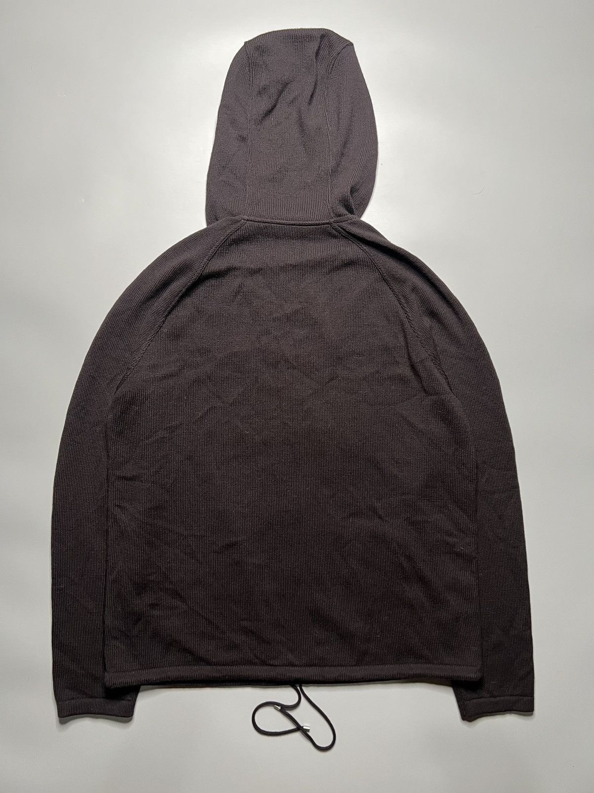 Hermes Hermes Assymetrical Neck Zip Wool Poly Technical Knit Hoodie Size US XL / EU 56 / 4 - 2 Thumbnail