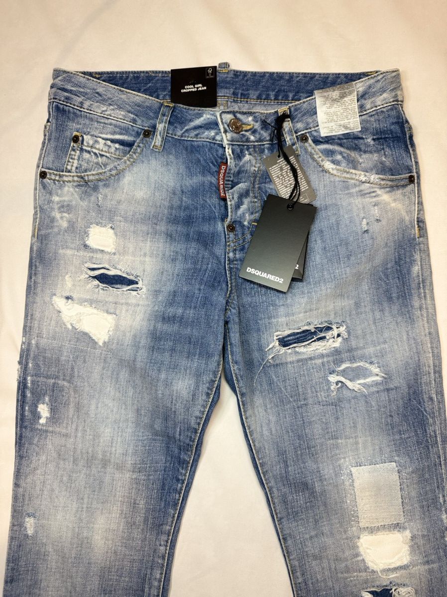 Dsquared2 *$995* 5 Pocket Navy Cool Girl Cropped Jean Size 2 24/25 NWT Size 26" / US 2 / IT 38 - 5 Thumbnail