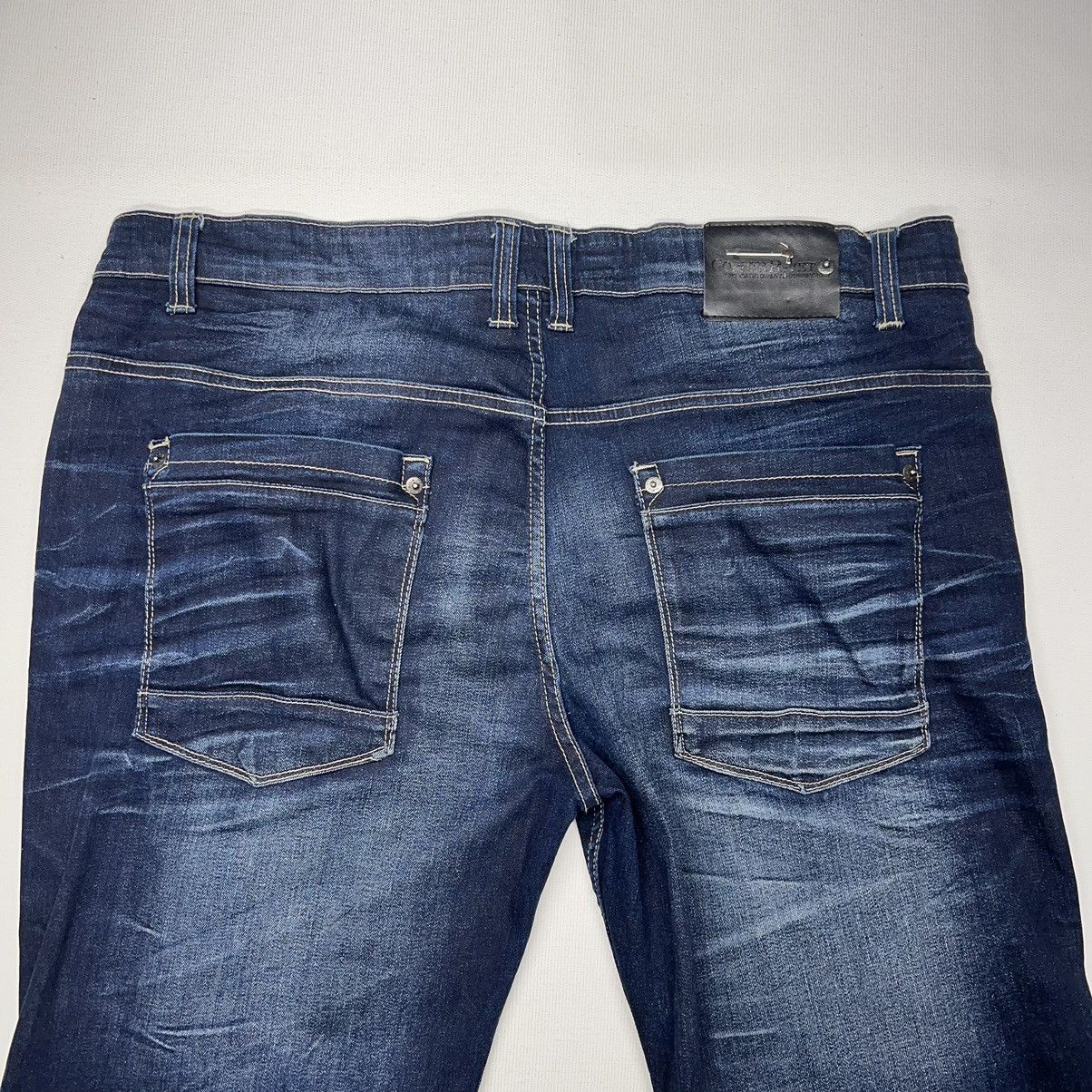 Vintage Copper Rivet Jeans Blue Denim Straight Y2K Hip Hop Baggy Size US 38 / EU 54 - 9 Thumbnail