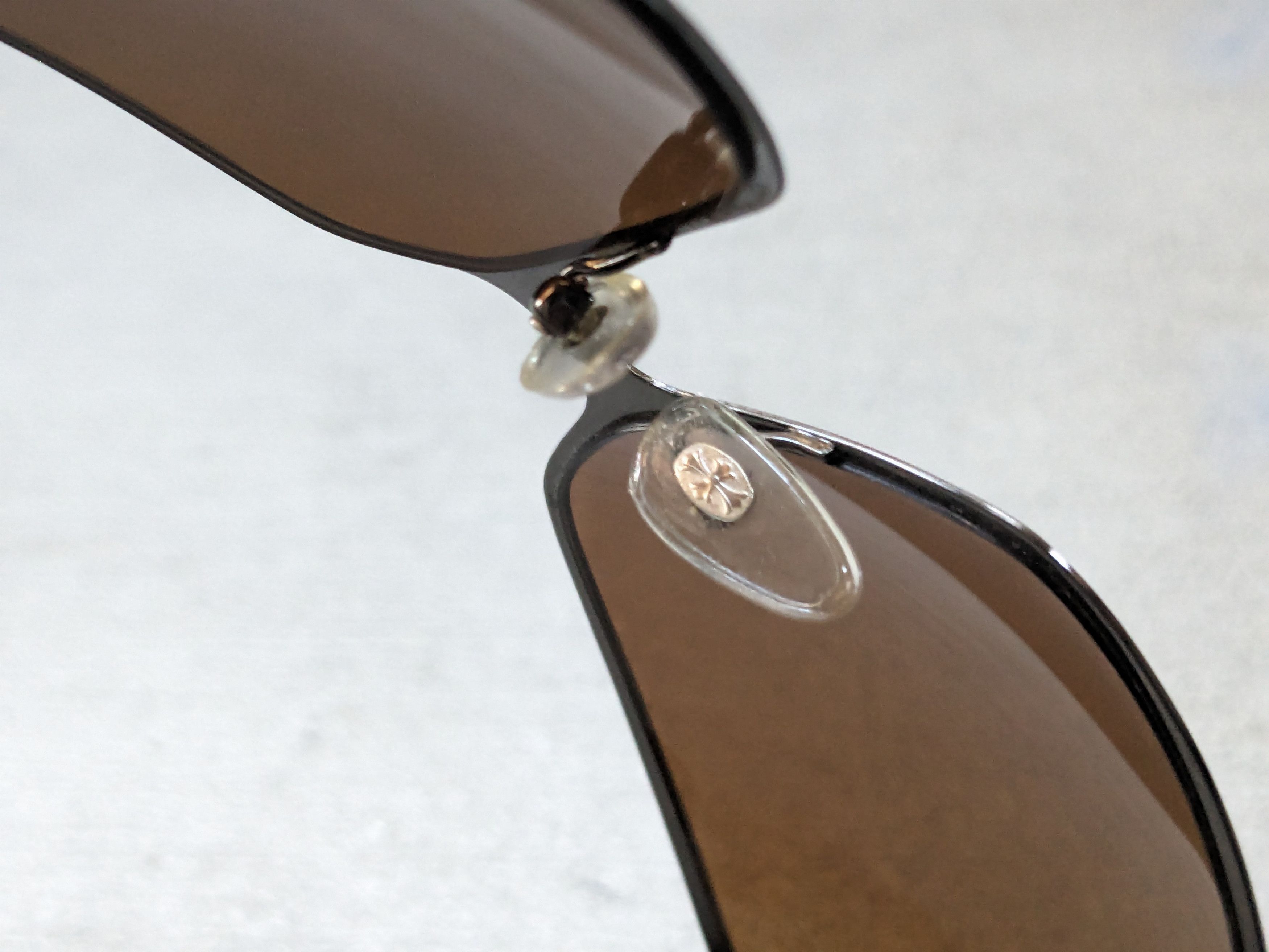 Chrome Hearts Chrome Hearts Poon II Sunglasses Brown Leather Cross Y2K Size ONE SIZE - 13 Thumbnail