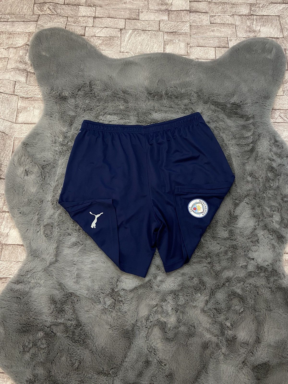 Puma × Vintage Puma Blue Manchester City Soccer Shorts , Size Xl 2021 Size US 36 / EU 52 - 9 Thumbnail