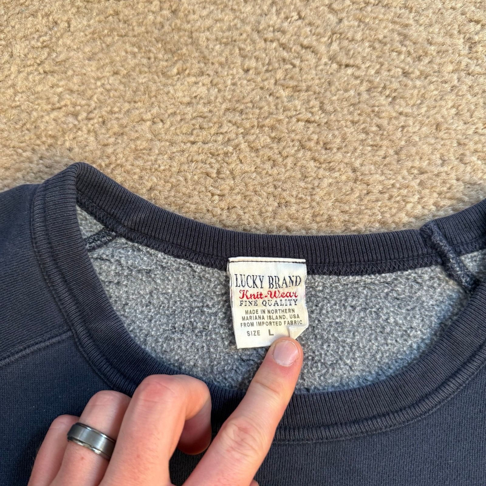 Lucky Brand Vintage Lucky Brand Bulldogs Crewneck Sz L Size US L / EU 52-54 / 3 - 4 Thumbnail