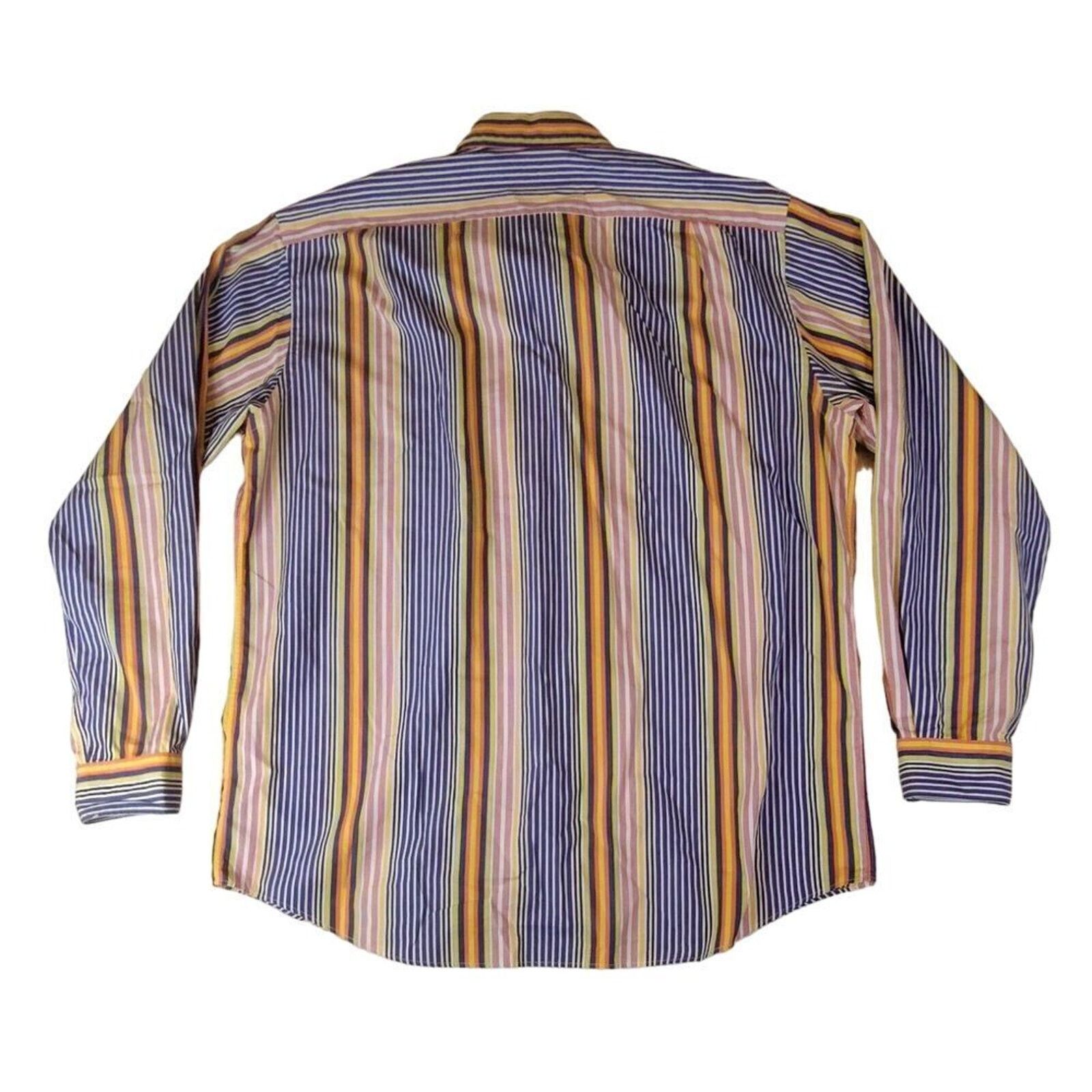 Polo Ralph Lauren VTG 90s Polo Ralph Lauren Men's Colorblock Striped Large Size US L / EU 52-54 / 3 - 3 Thumbnail