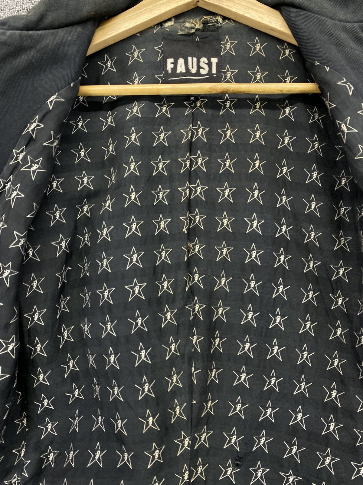 If Six Was Nine Vintage Faust Punk Style Denim Jacket Size S / US 4 / IT 40 - 12 Thumbnail