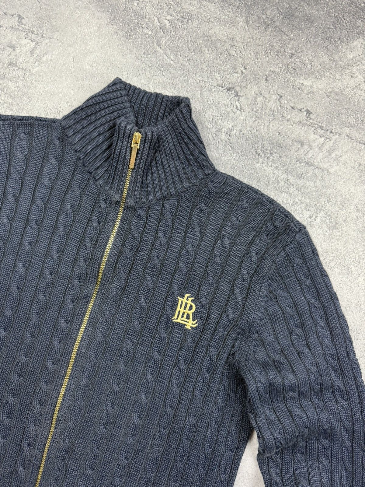 Polo Ralph Lauren Polo Ralph Lauren Green Label Cable Knit Full Zip Sweater Size M / US 6-8 / IT 42-44 - 8 Thumbnail