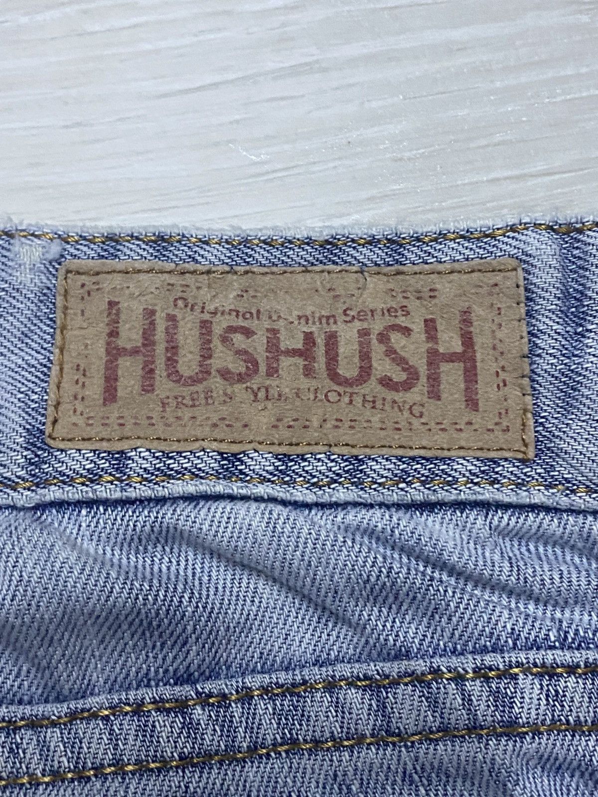 Japanese Brand Vintage Japanese Brand Hush Hush Light Wash Flare Jeans Size US 29 - 12 Thumbnail