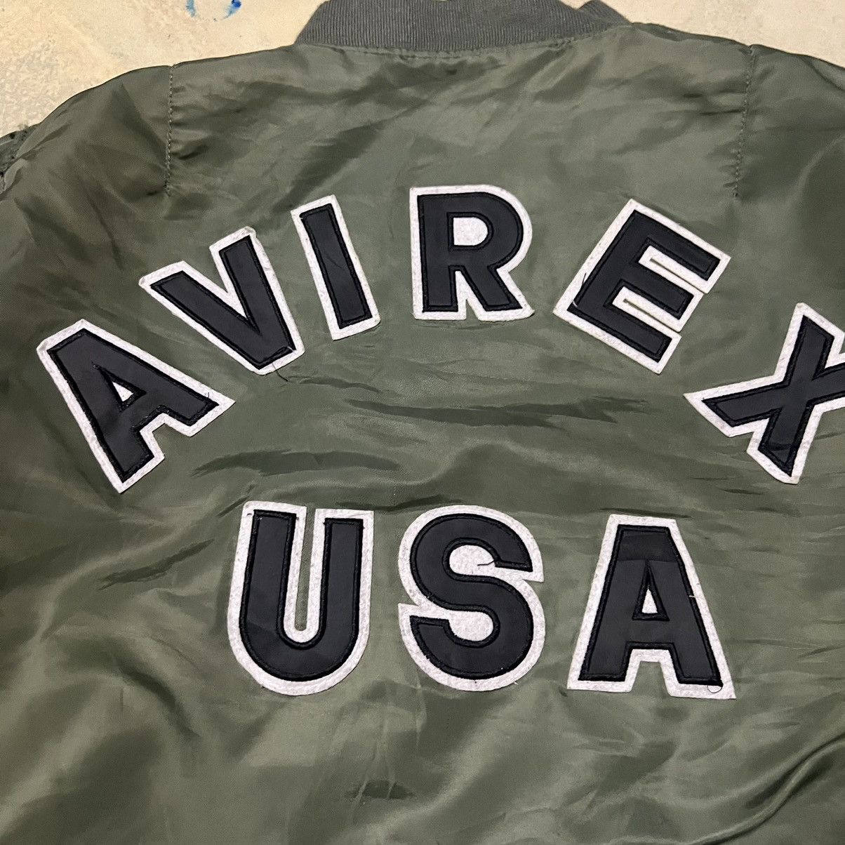 Avirex Avirex USA Big Logo Bomber Jacket Size US XL / EU 56 / 4 - 18 Thumbnail