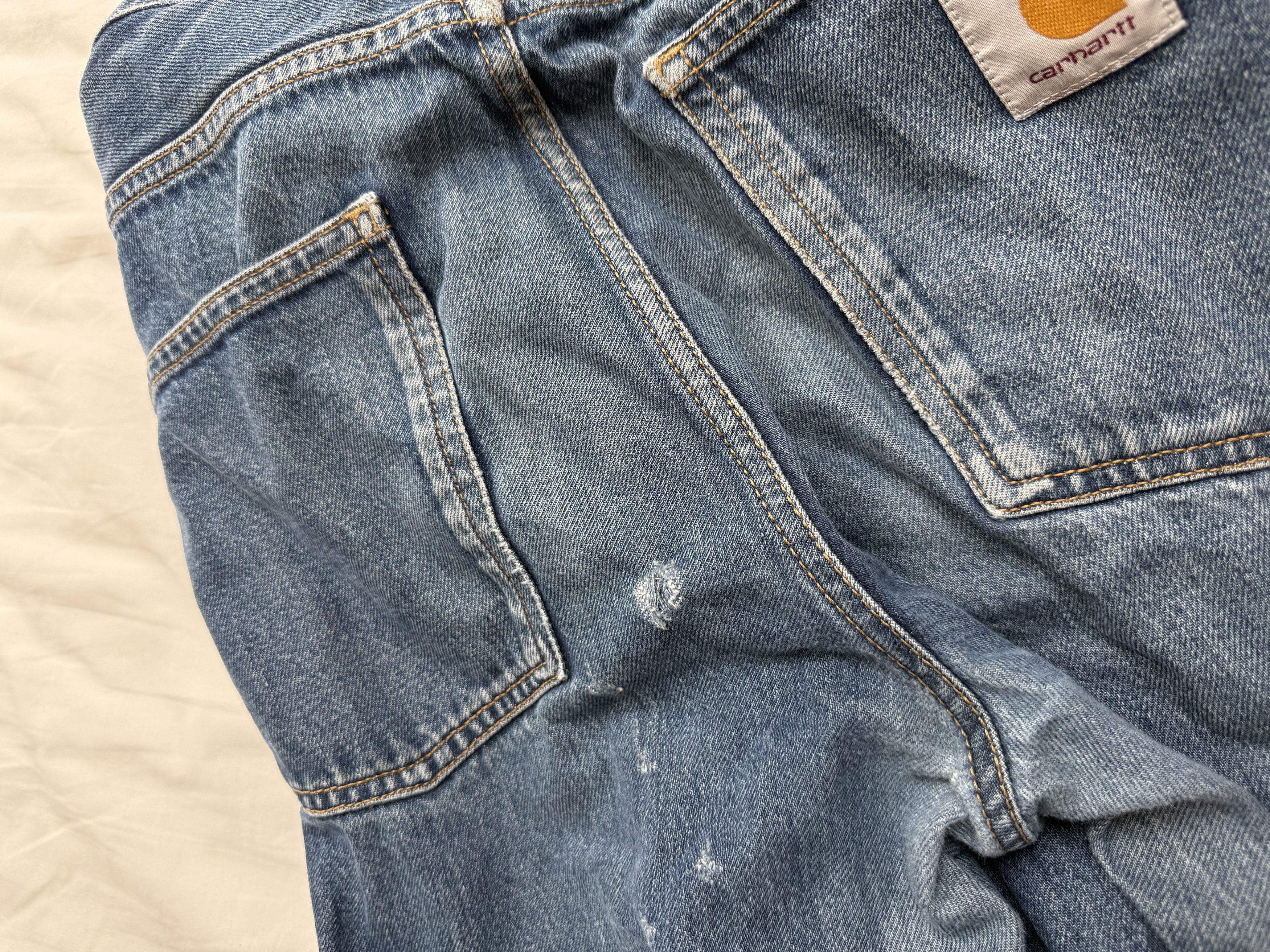 Carhartt Wip Carhartt WIP Nevel Pant denim jeans casual skate rap Size US 32 / EU 48 - 7 Thumbnail