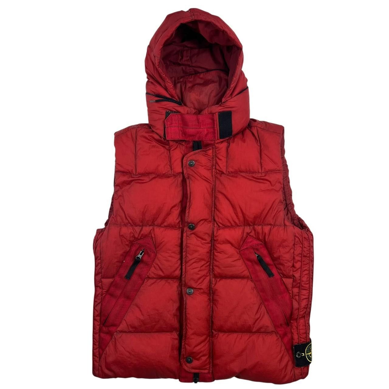 Stone Island Stone Island Opaque Nylon Tela Puffer Gilet Red - Medium Size US M / EU 48-50 / 2 - 1 Thumbnail